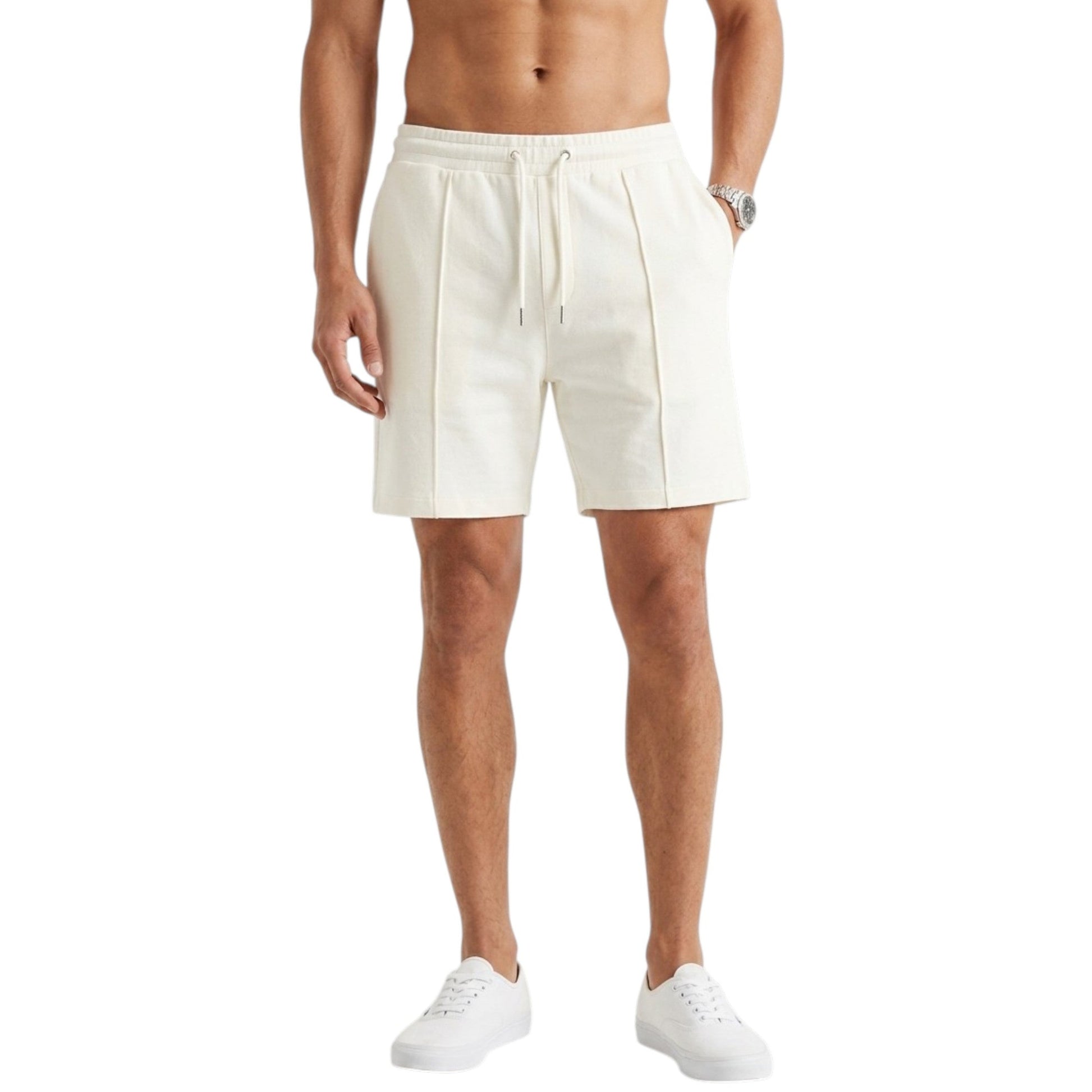 Men's Textured Short,White