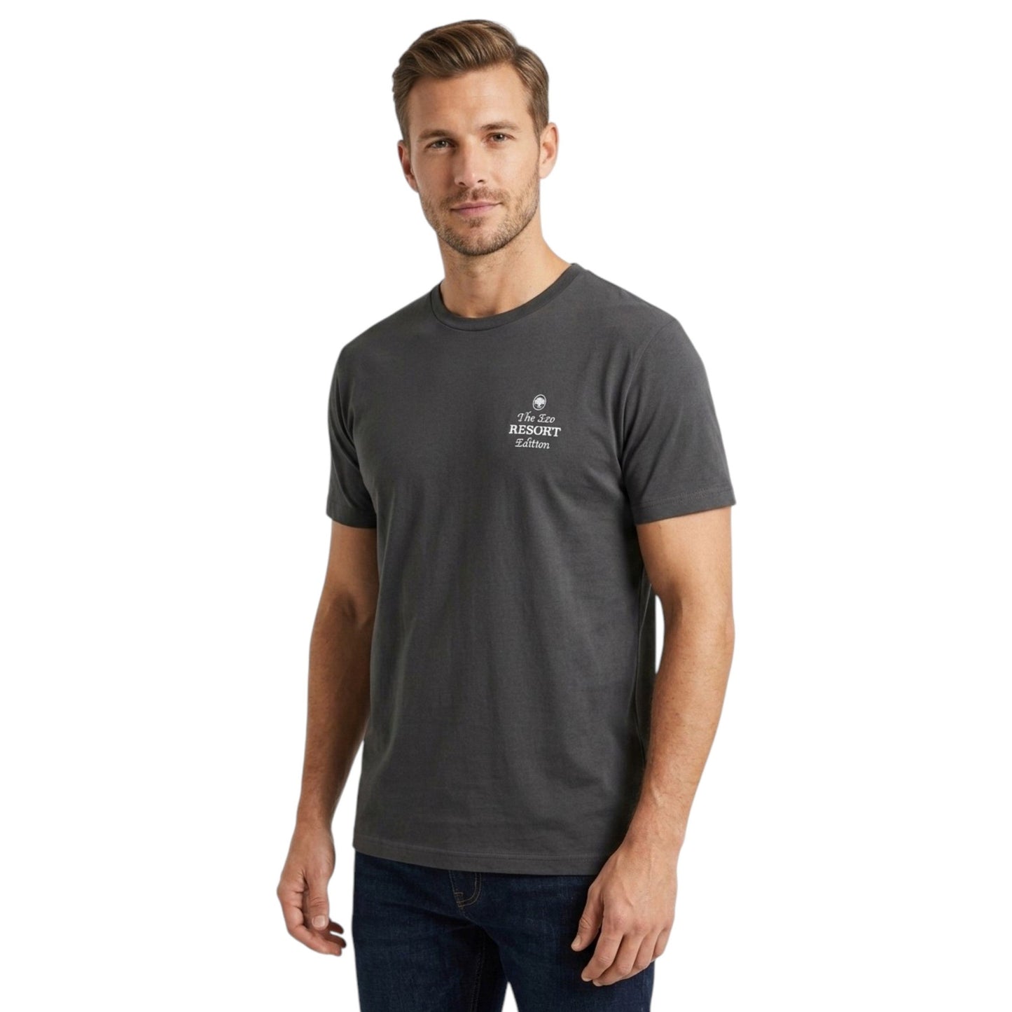 Men's Printed Top,Grey