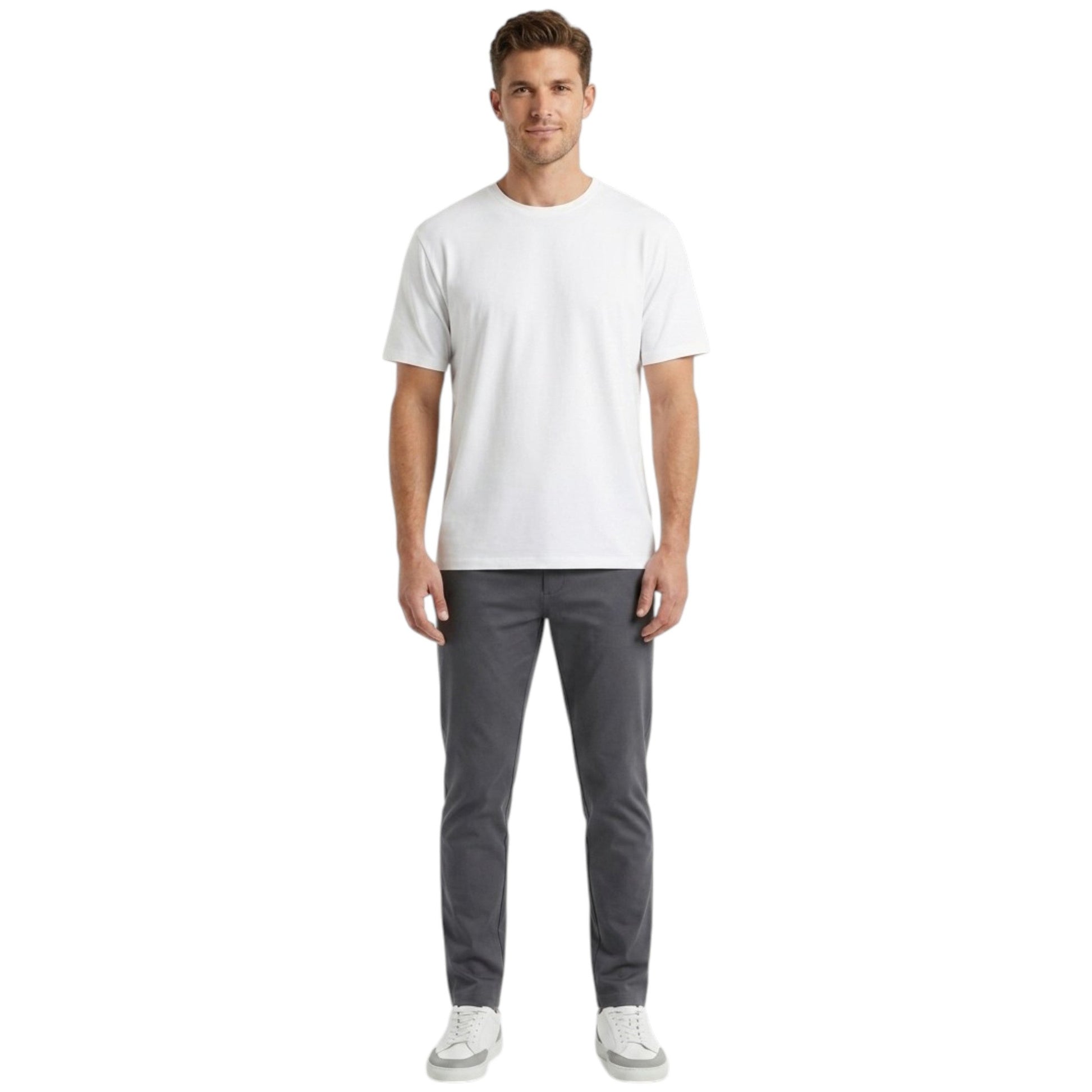 Men's Plain Top,White