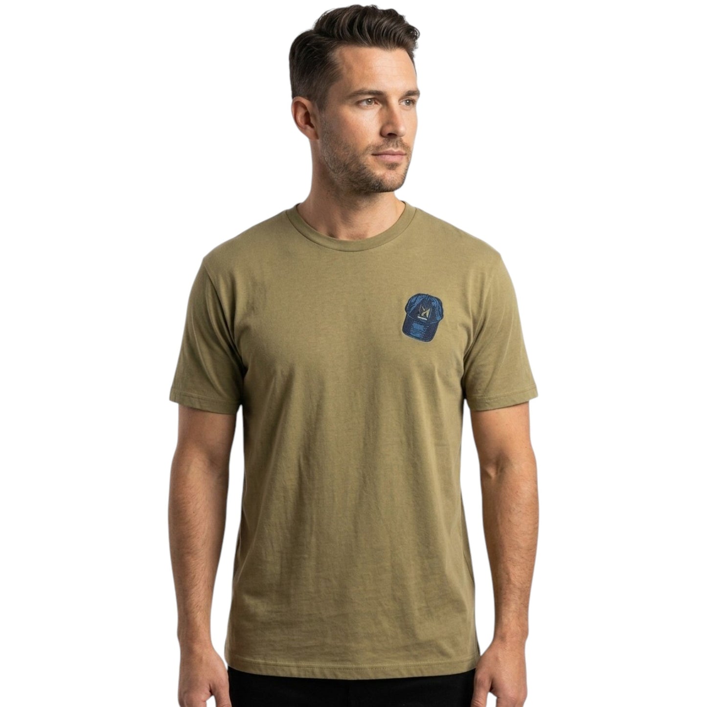 Men's Plain Top,Olive