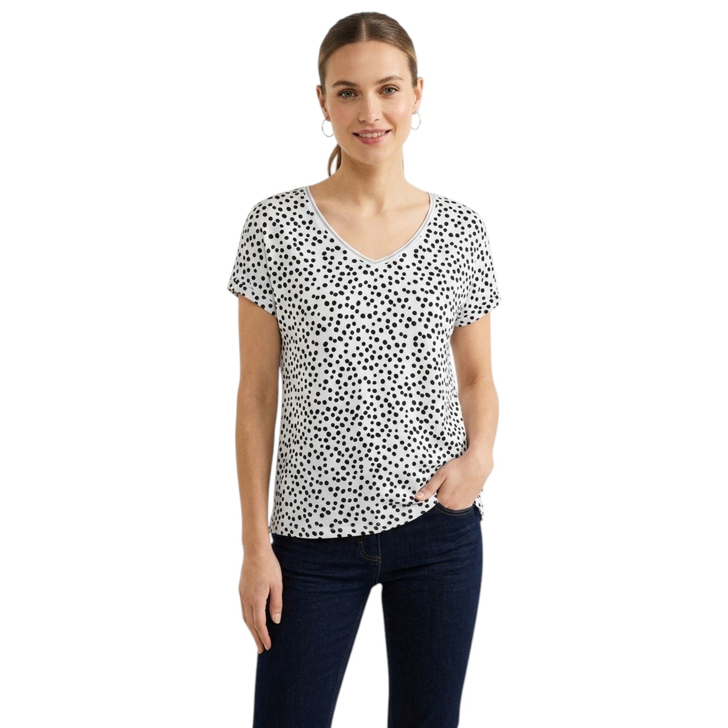 Women's Printed Top,White