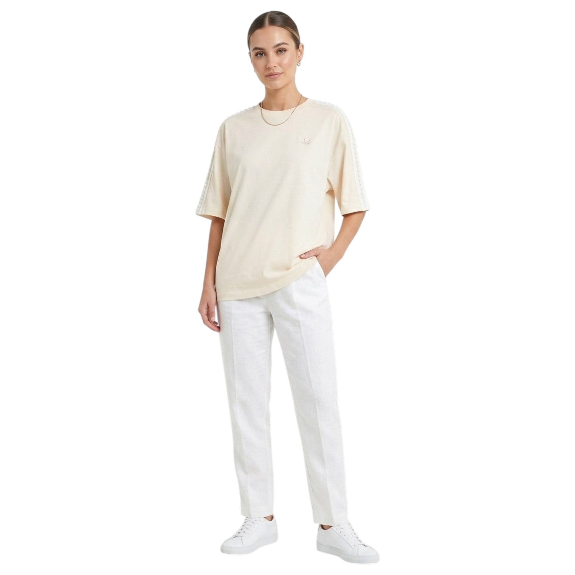 Women's Plain Top,Light Beige