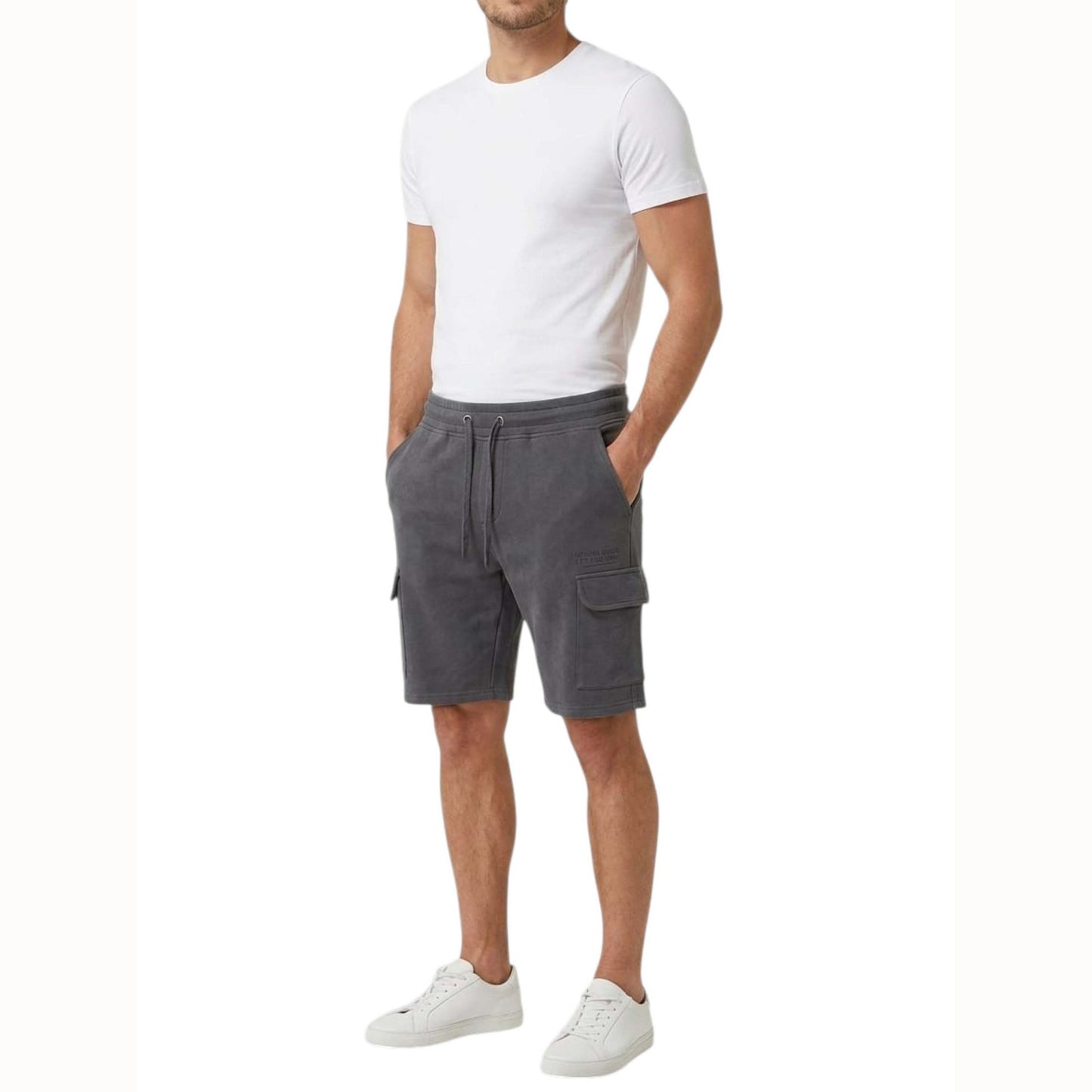 Men's Plain Solid Short,Dark Grey
