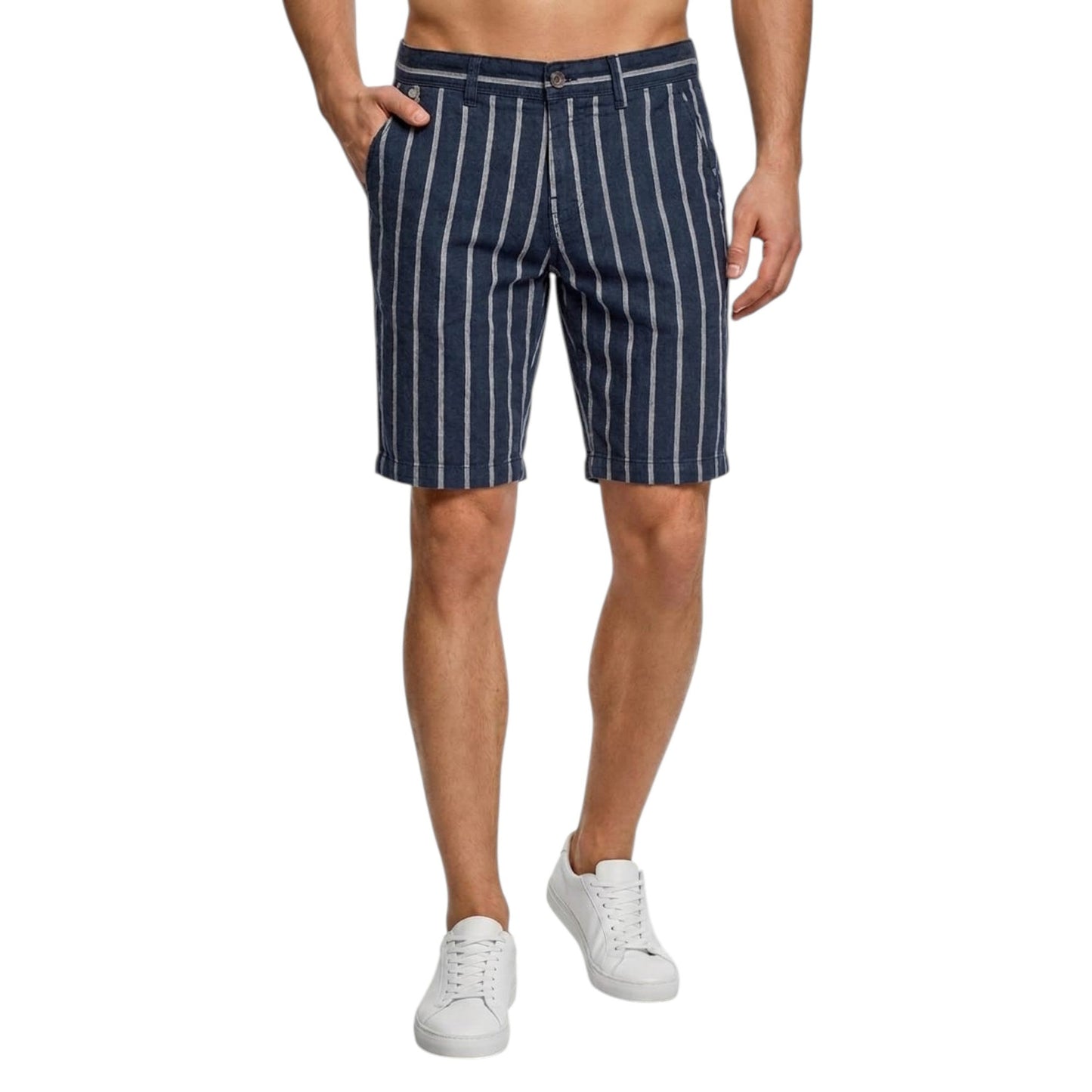 Men's Striped Short,Navy