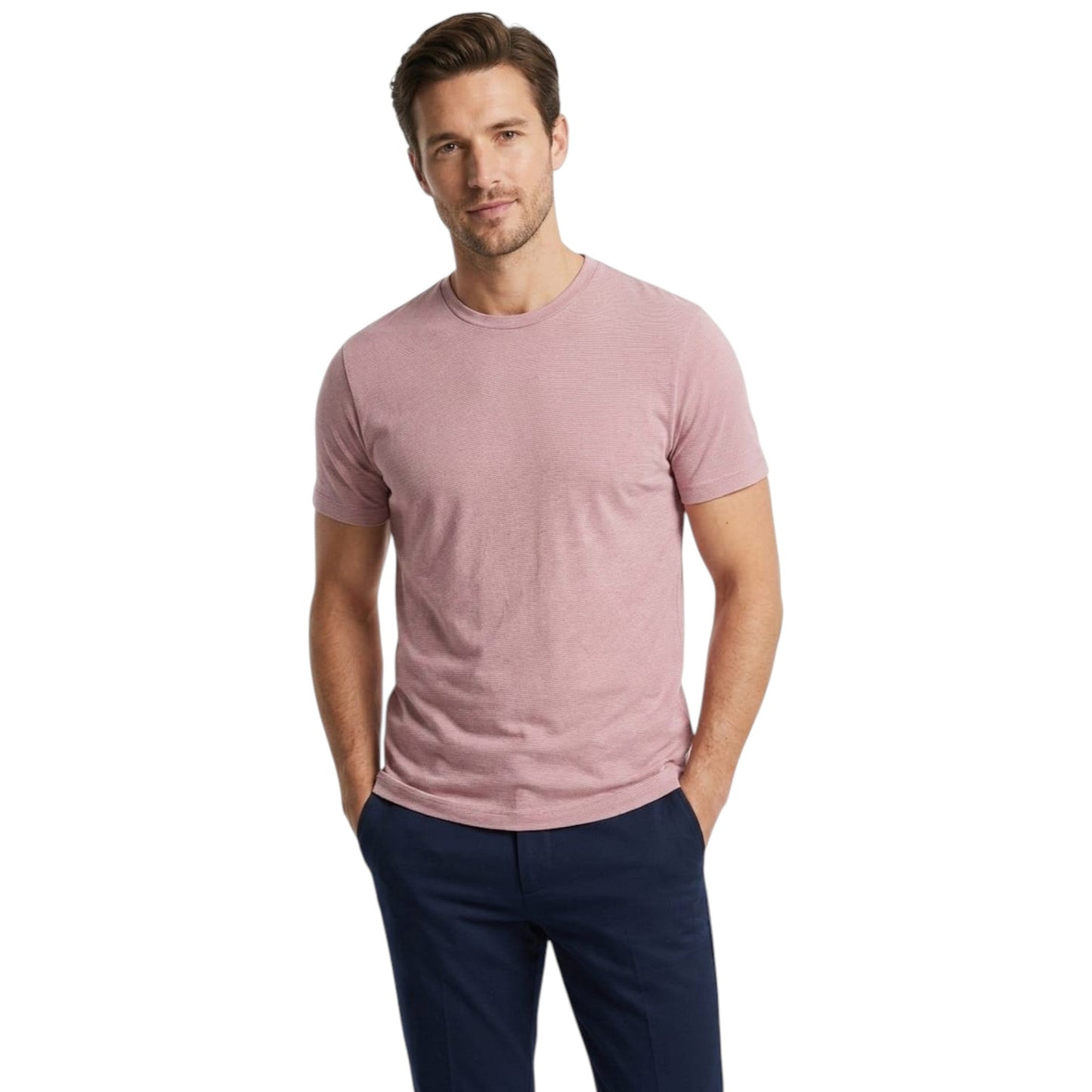 Men's Striped Top,Pink