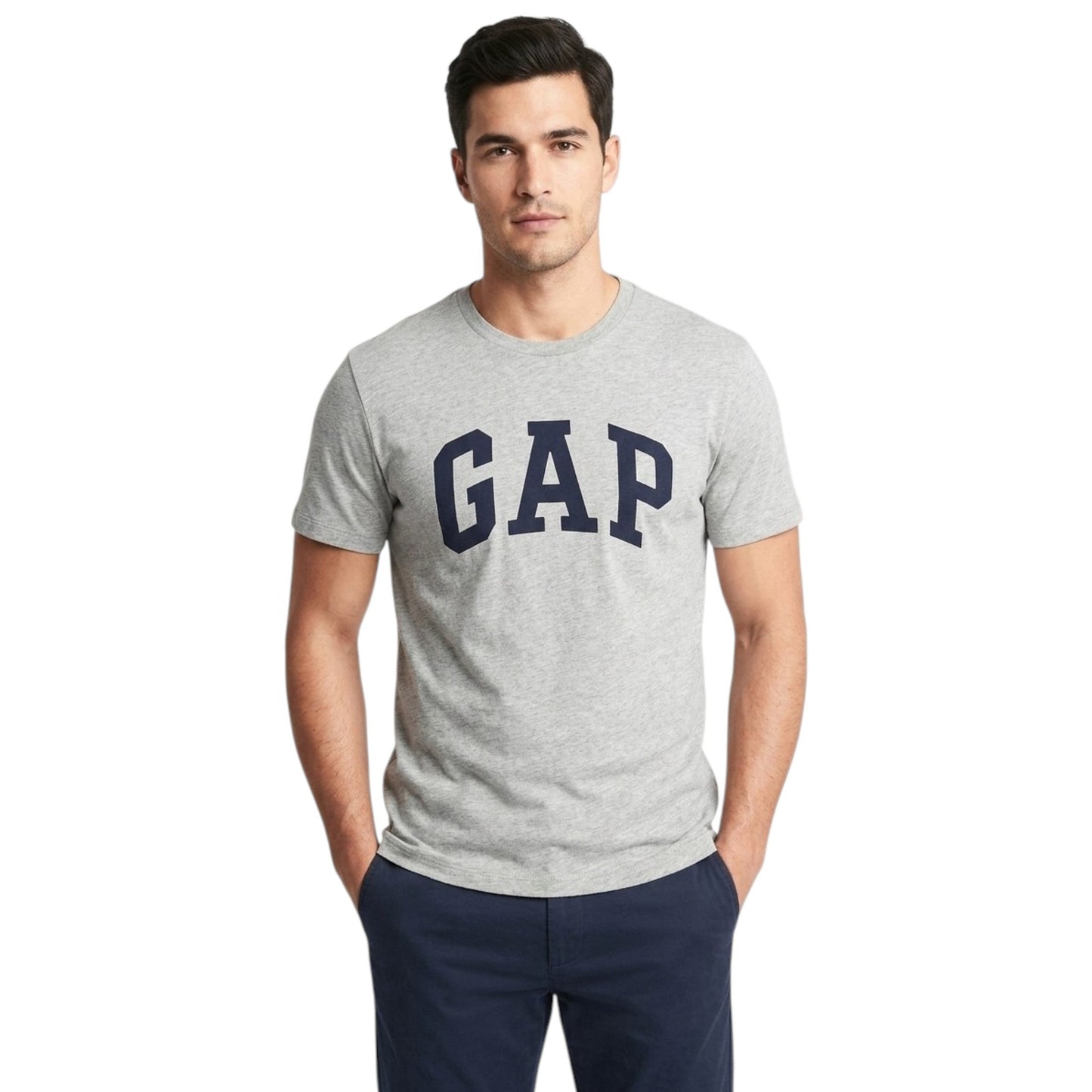 Men's Brand Logo Printed Top,Grey