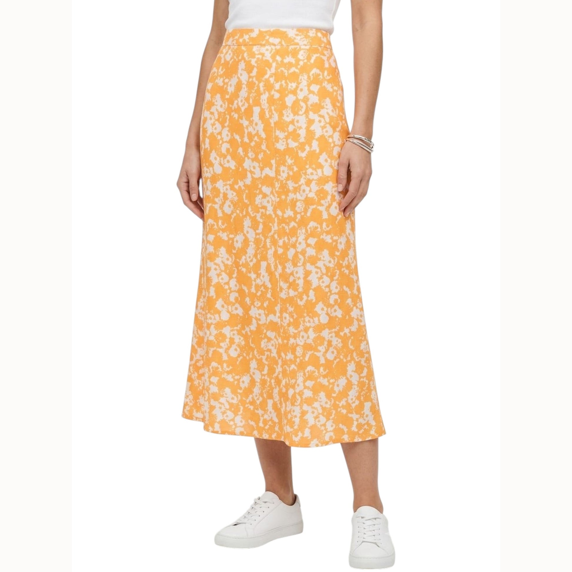 Women's Printed Skirt,Orange