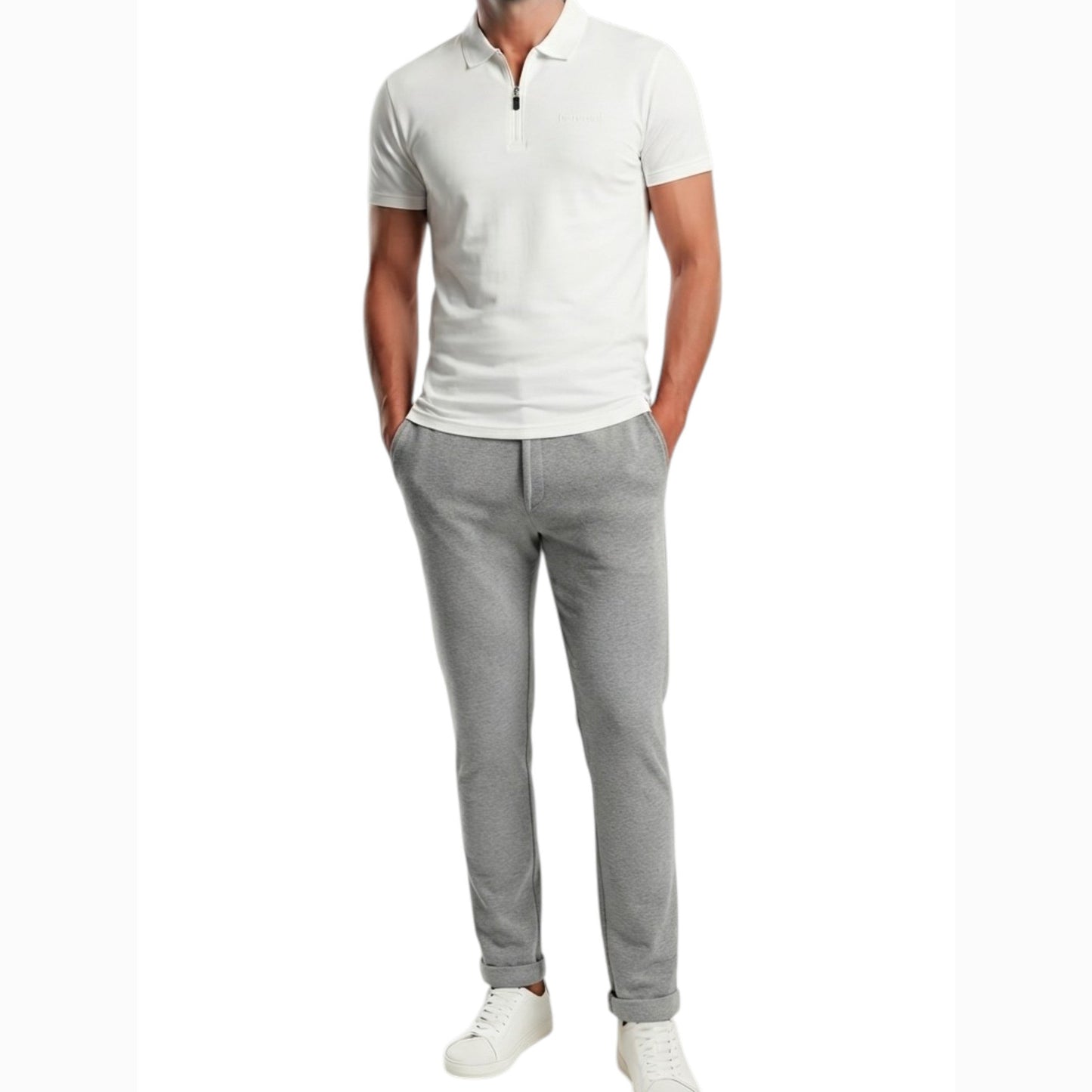 Men's Plain Top,White