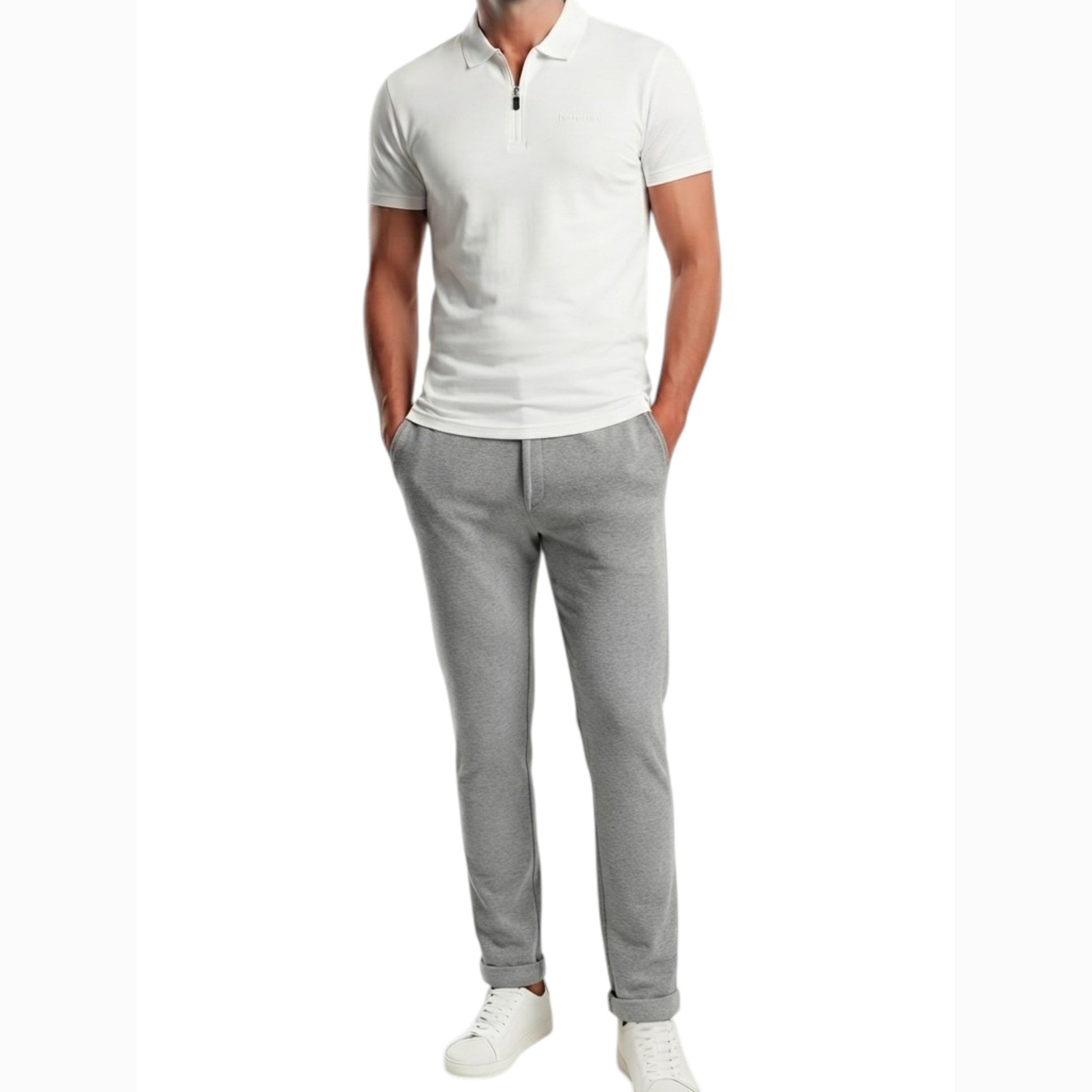 Men's Plain Top,White