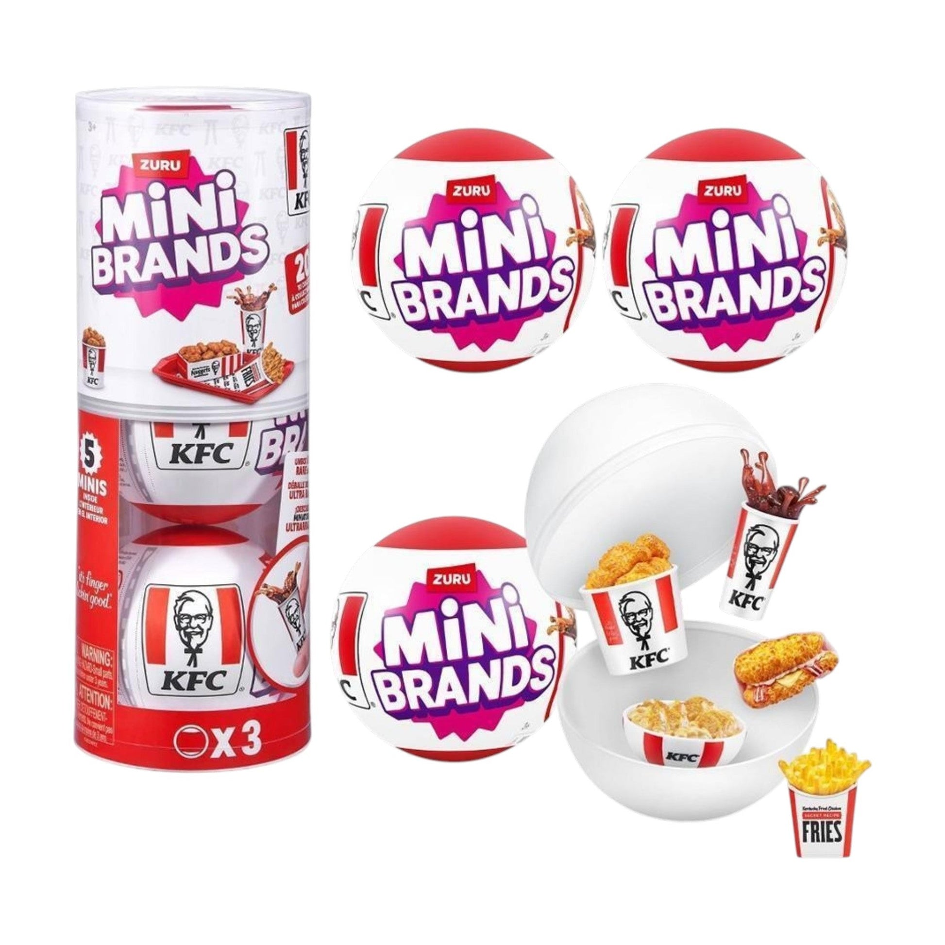 Collectible Mystery Toy Capsules Kfc Set