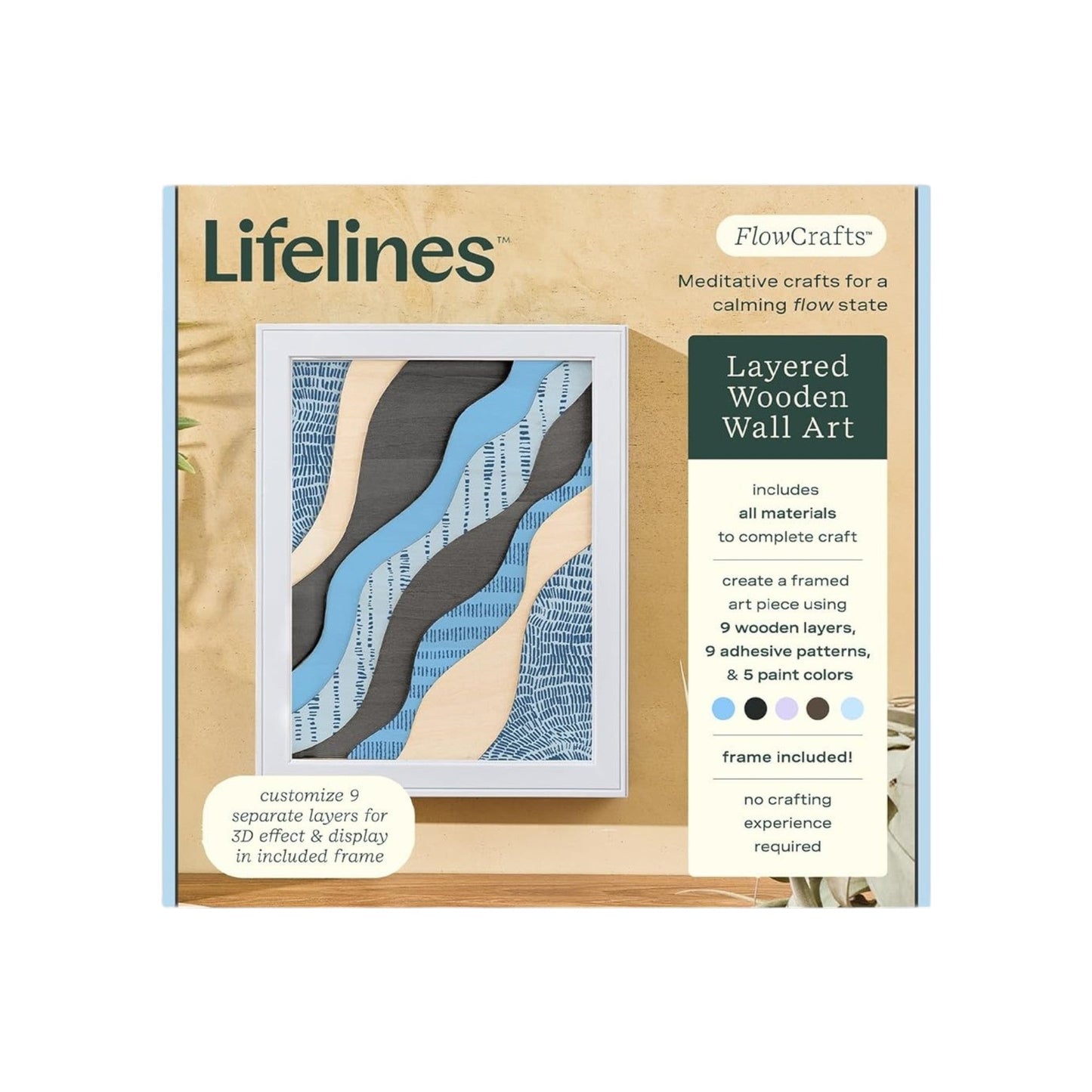 Flowcrafts - Layered Wooden Wall Art