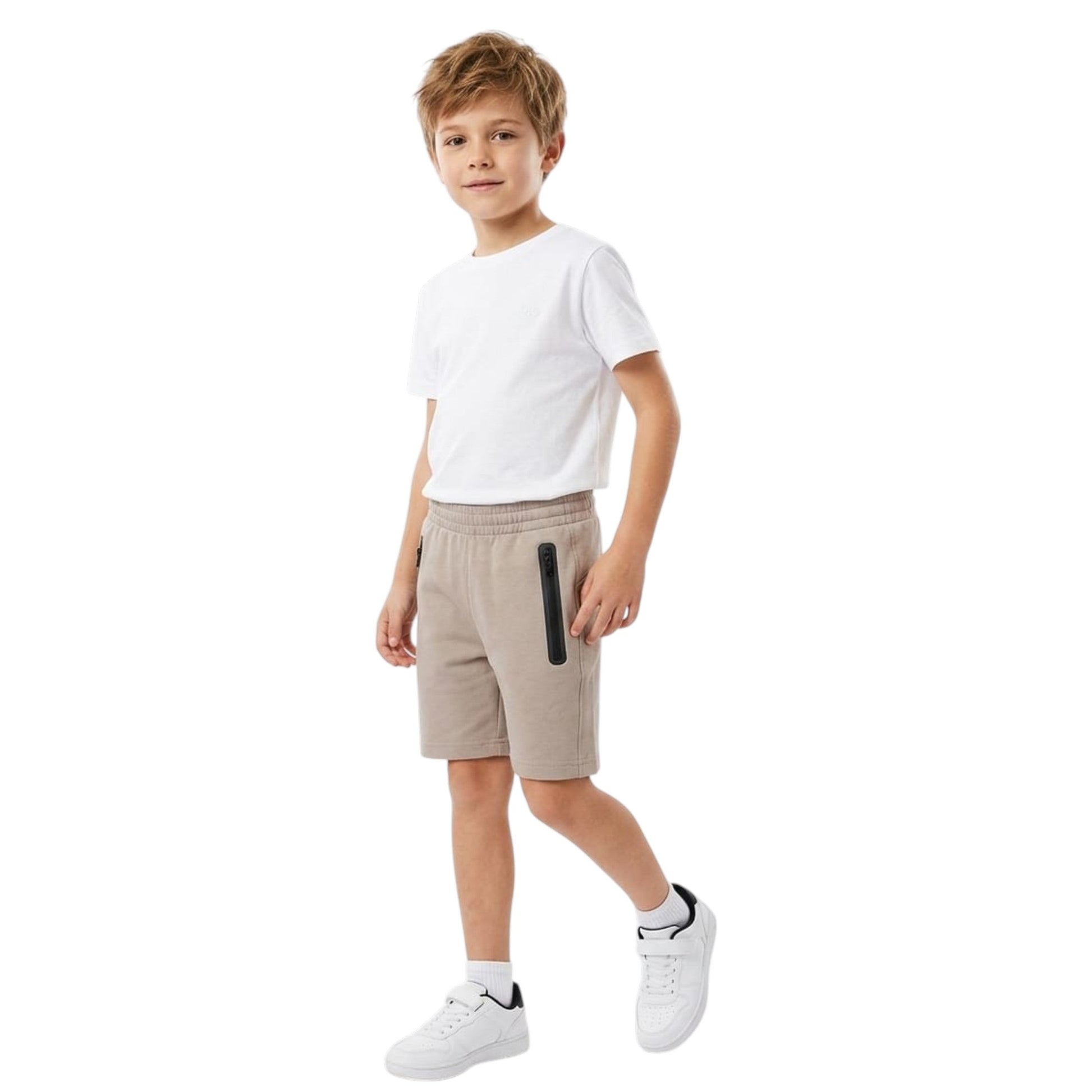 Kids Boy's Colorblocked Short,Beige
