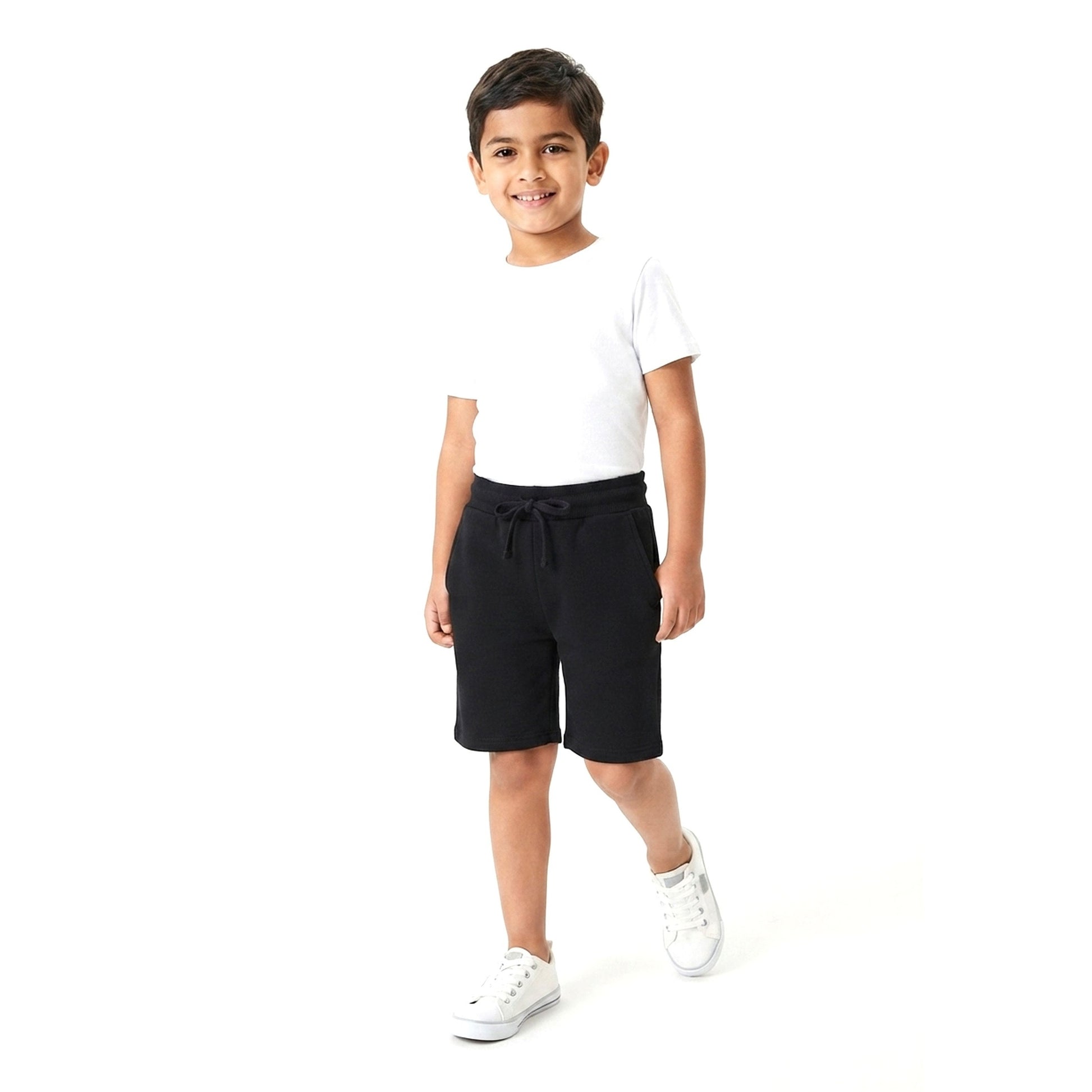 Kids Boys's Plain Short,Black