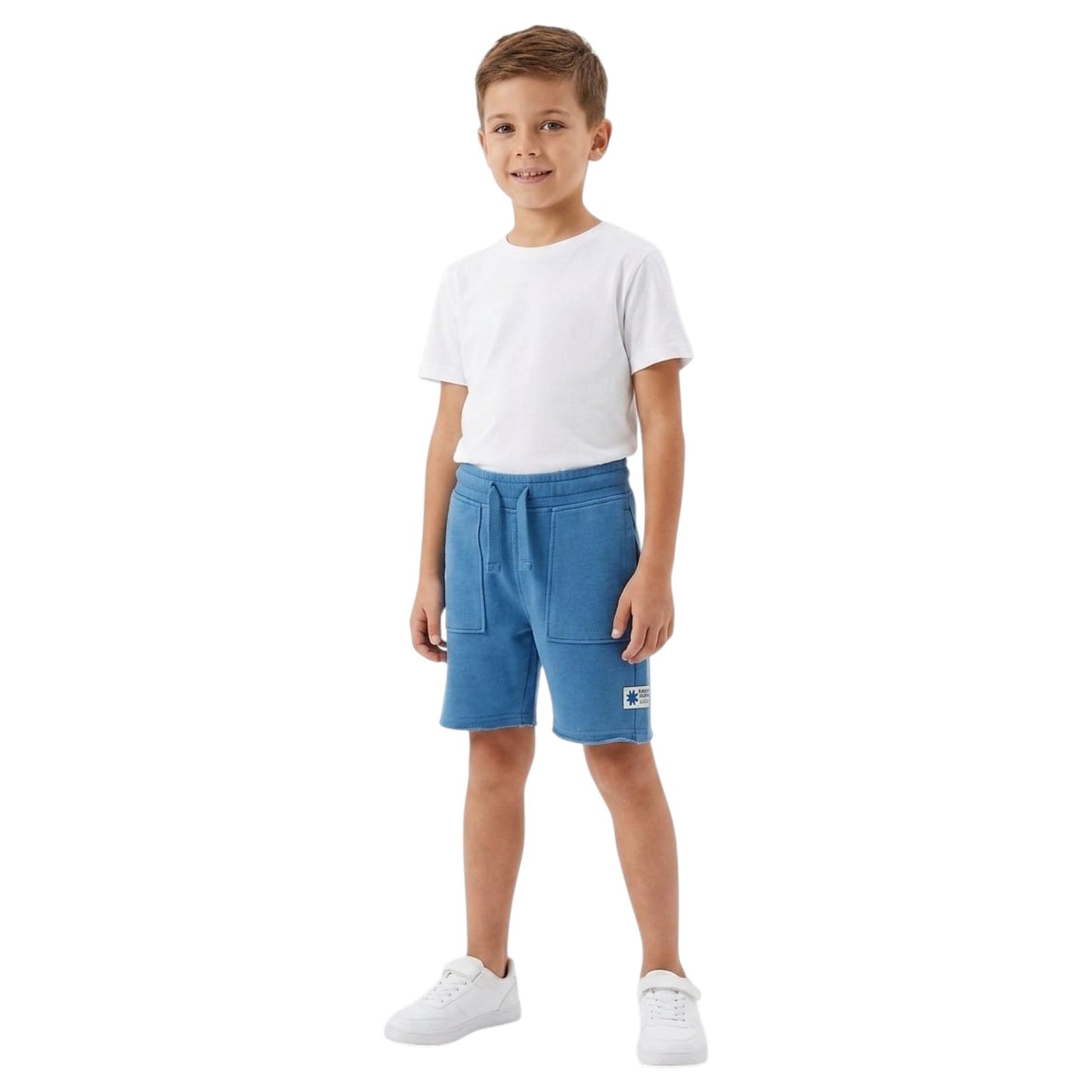 Kids Boy's Plain Short,Dusty Blue