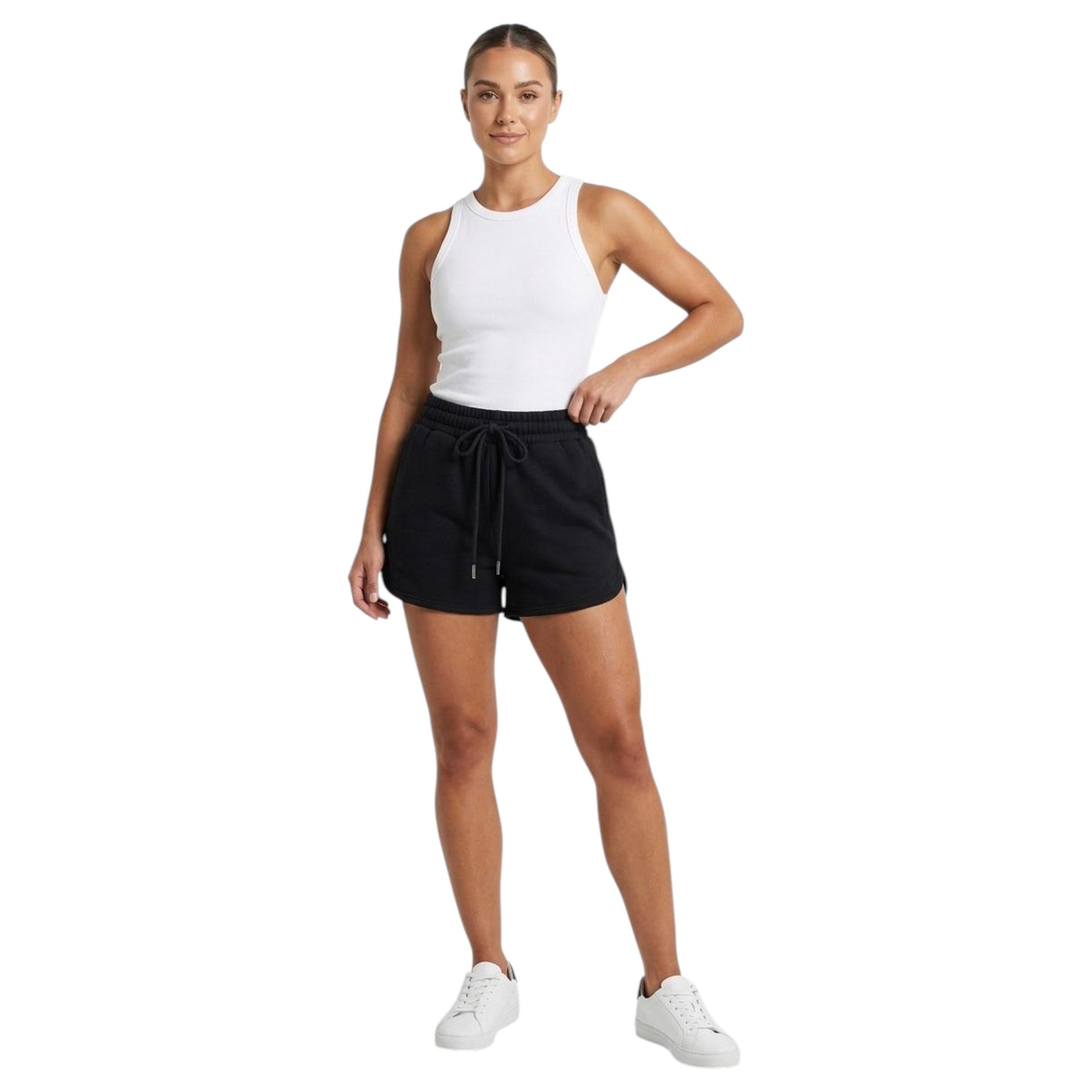 Women's Plain Short,Black