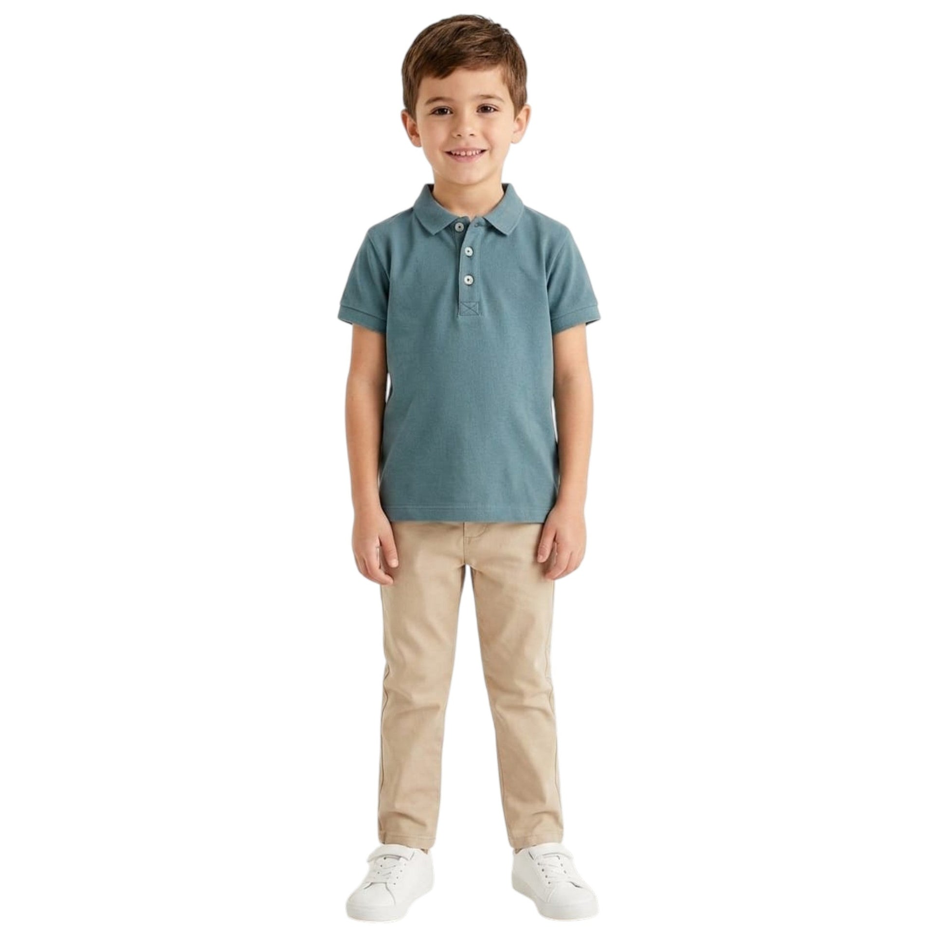 Kids Boy's Textured Top,Dusty Blue