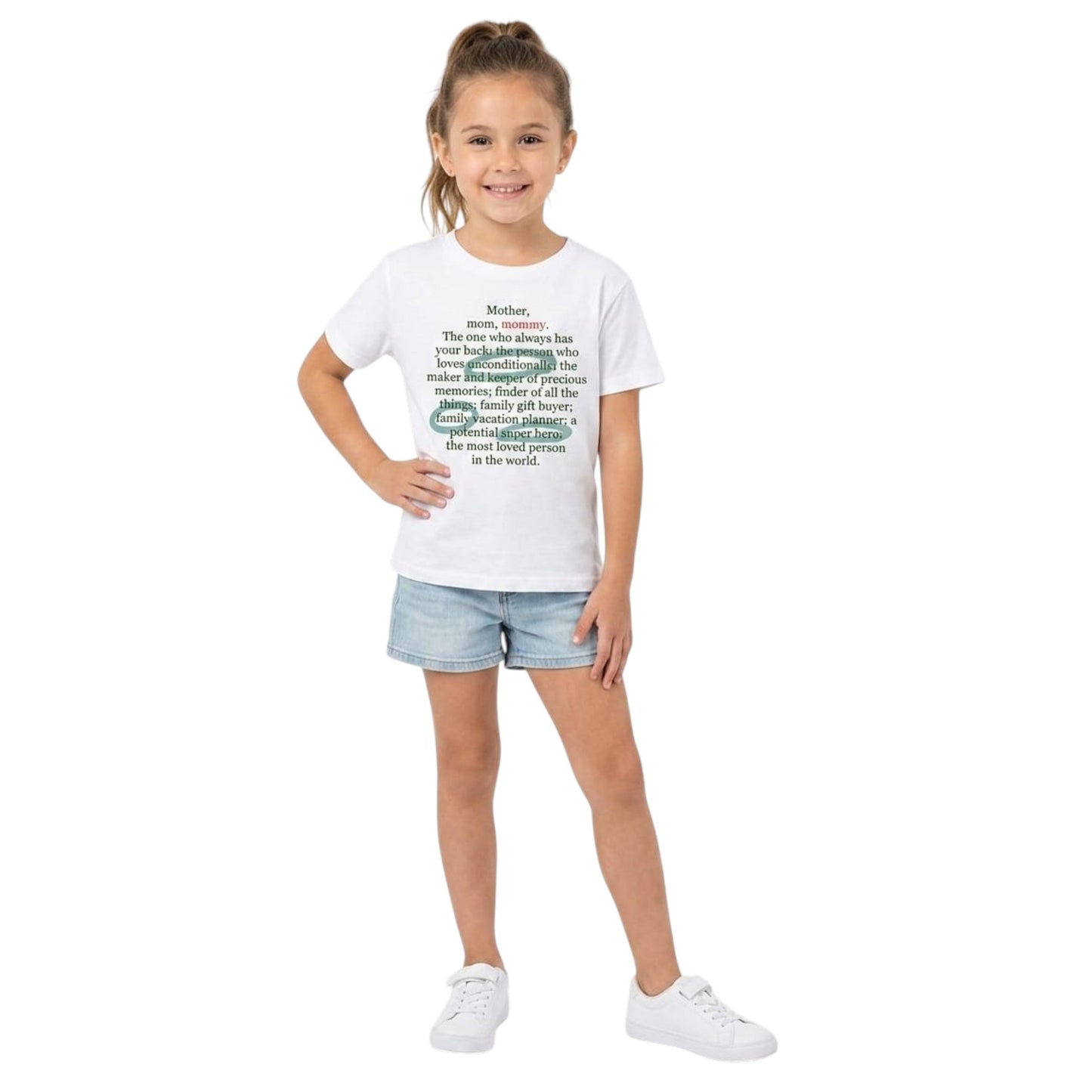 Kids Girl's Printed Top,White