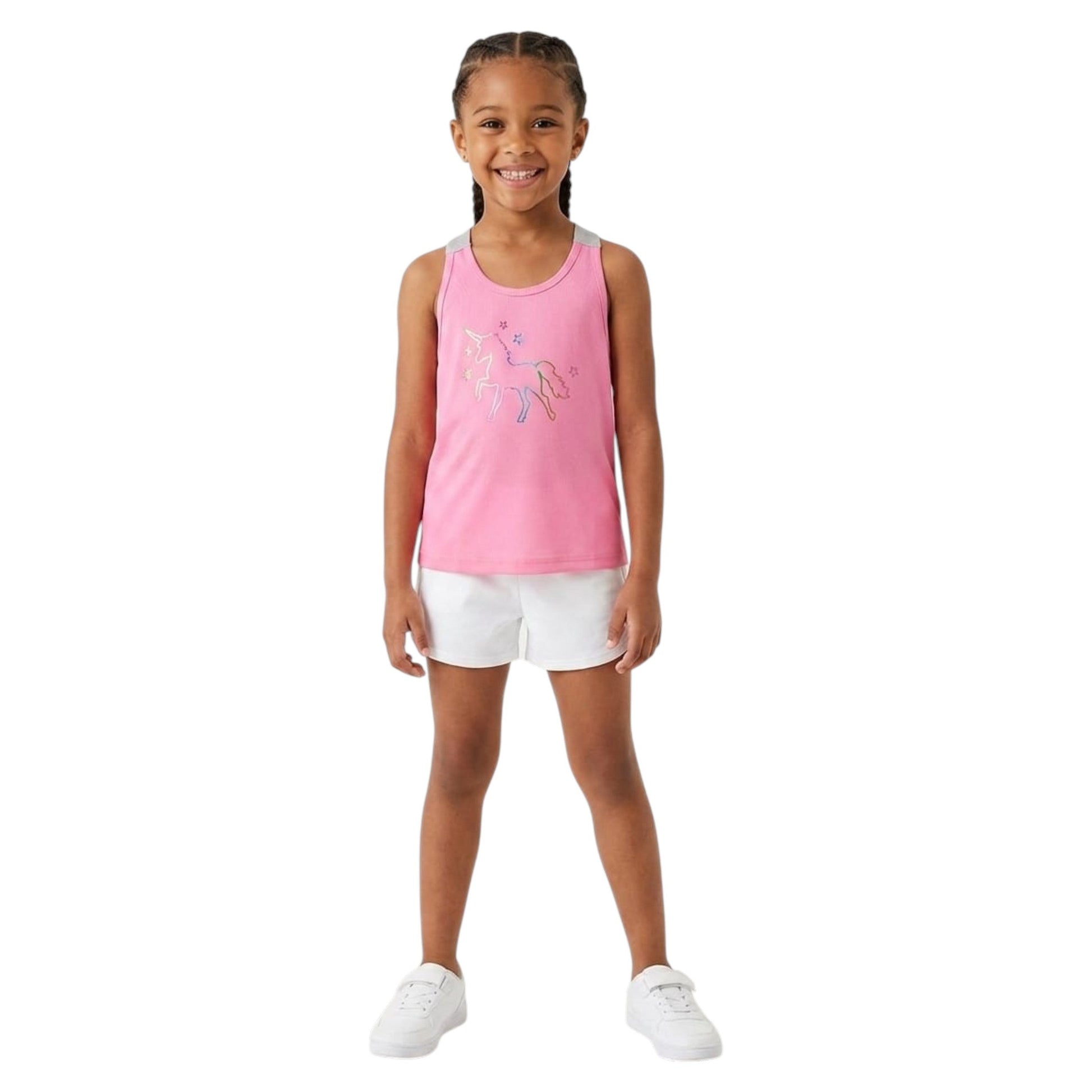 Kids Girl's Colorblocked Top,Pink