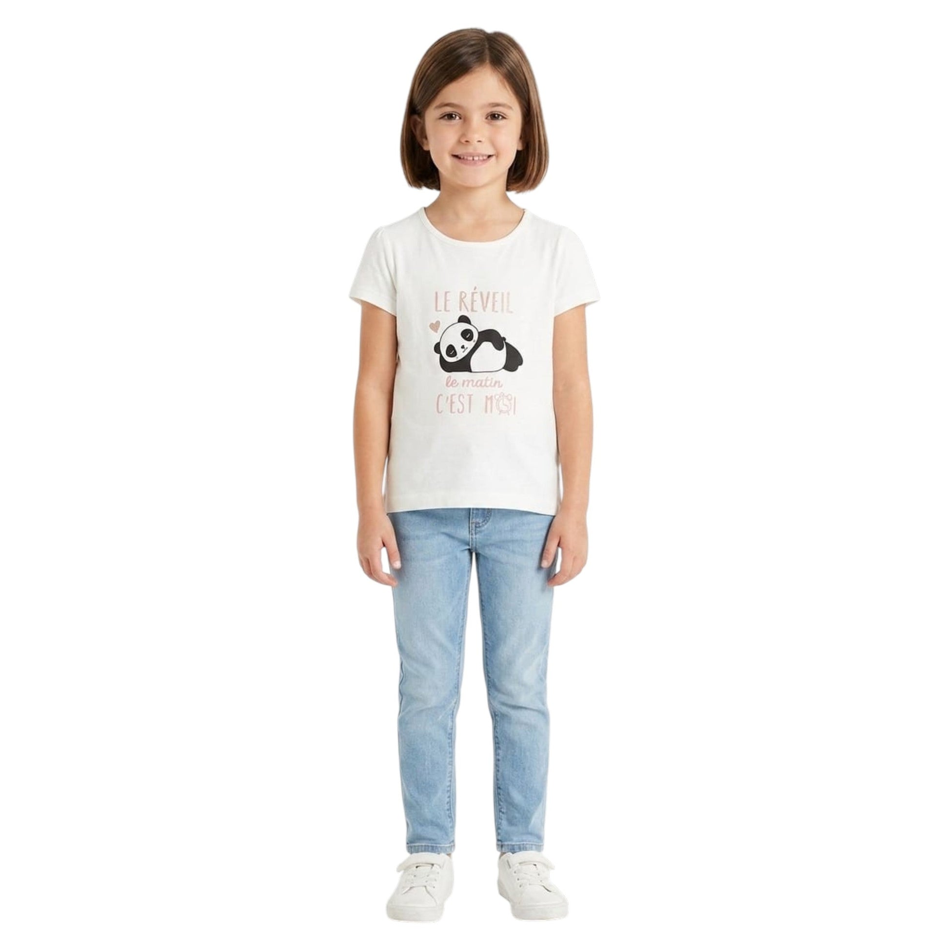 Kids Girl's Printed Top,White