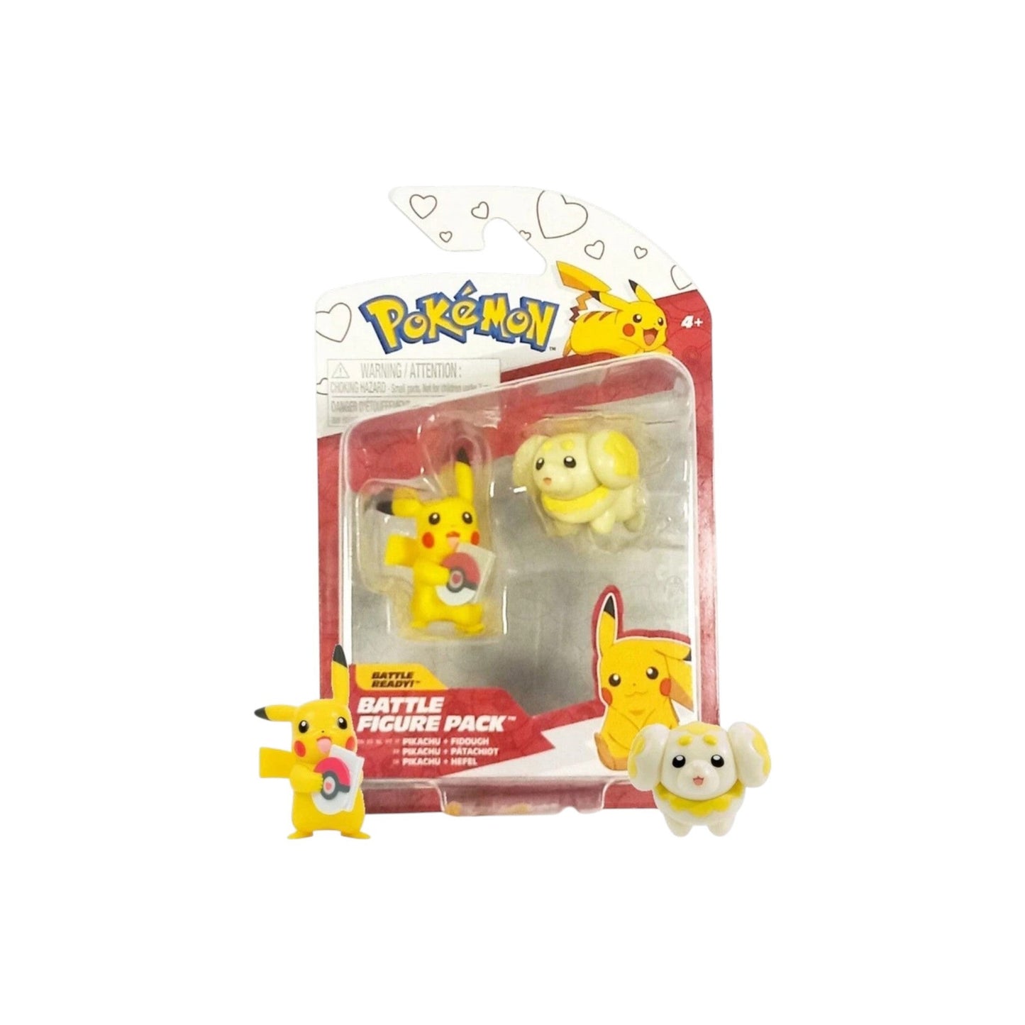 Pokemon Pikachu & Fidough Battle Figure