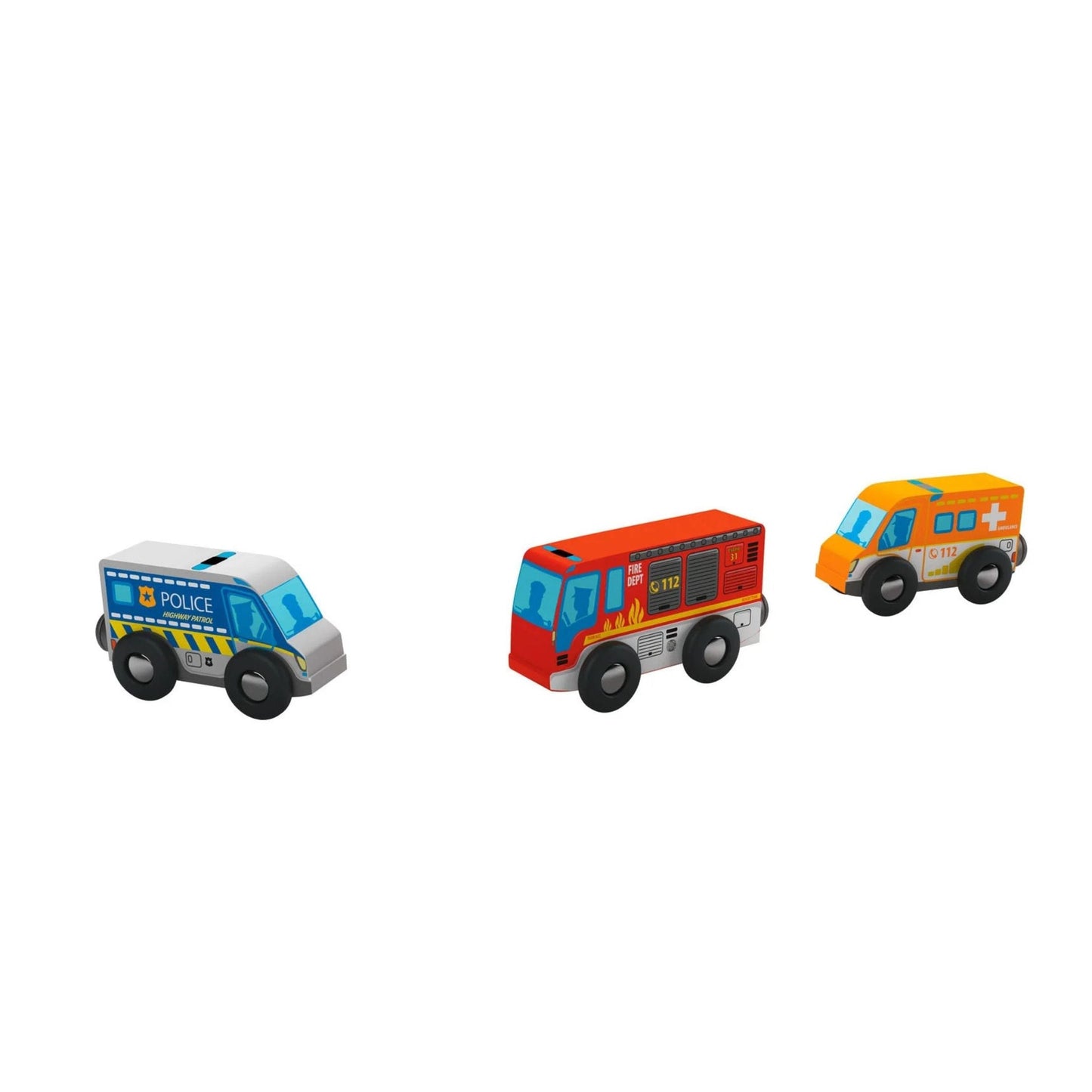 Wooden Toy Car Set