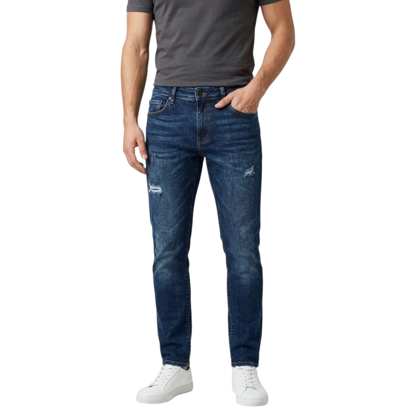 Men's Ripped Jeans ,Blue