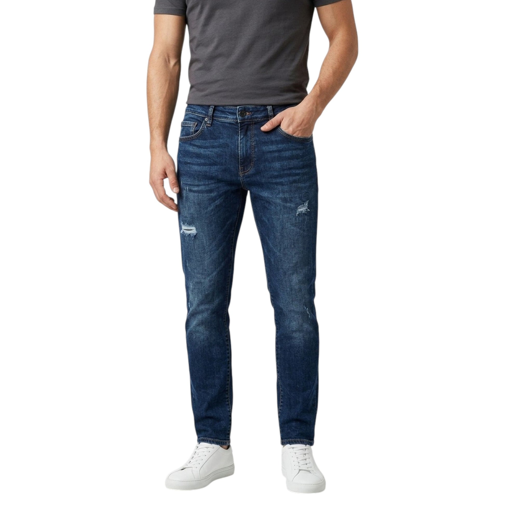 Men's Ripped Jeans ,Blue
