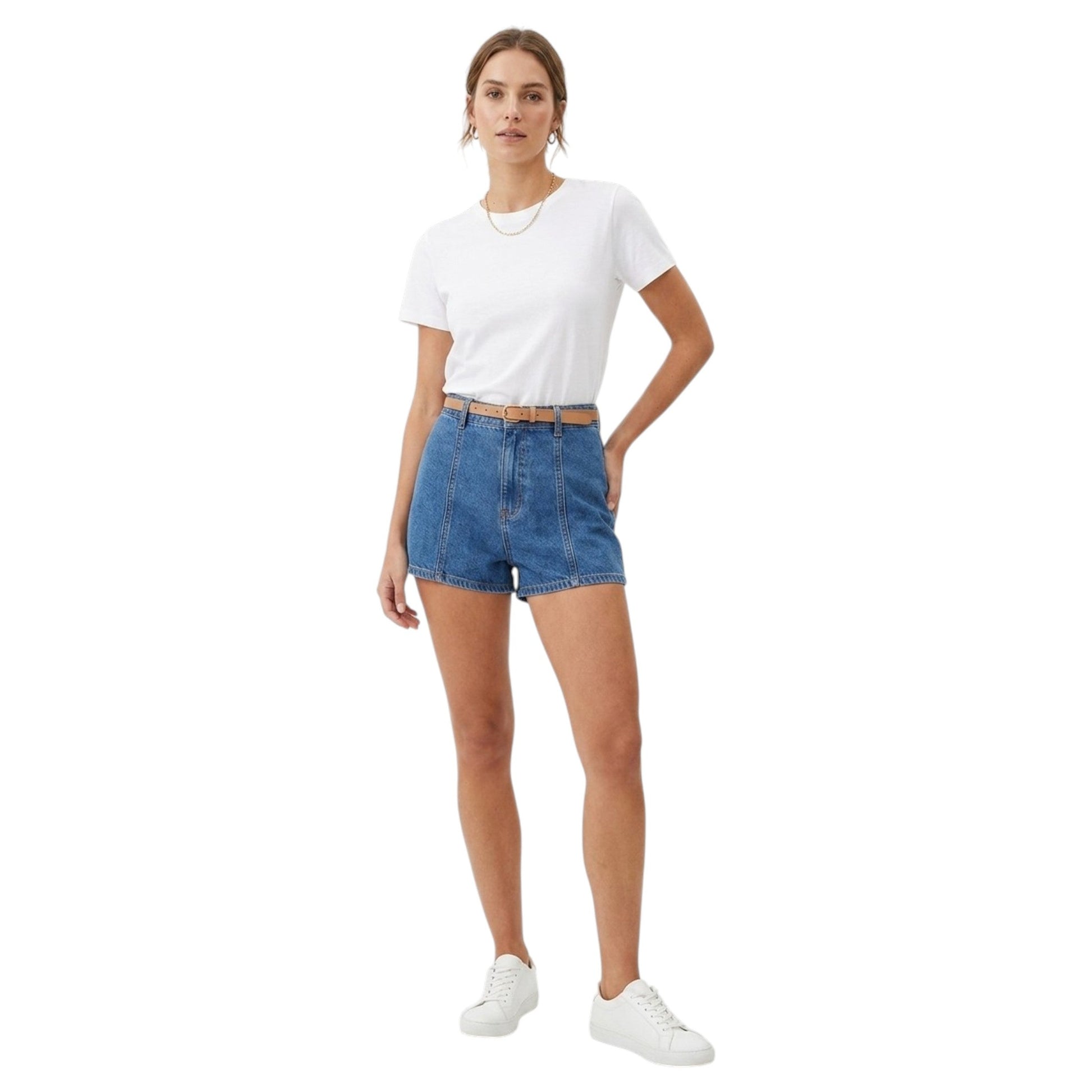 Women's Plain Short,Blue