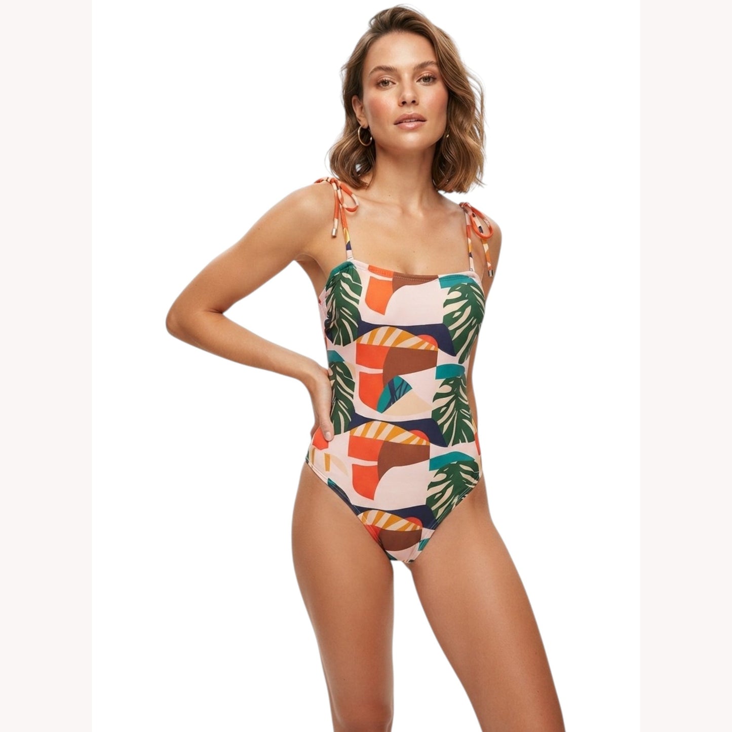 Women's Printed One Pieces Swimsuit,Multi