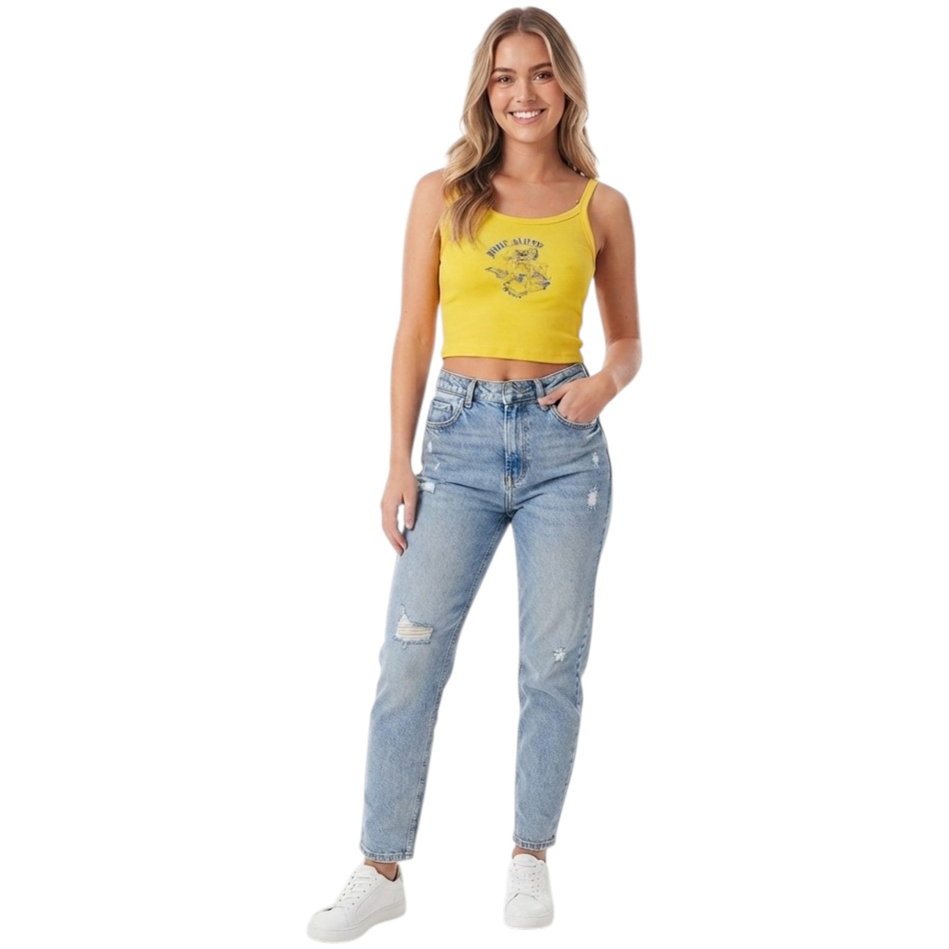 Women's Printed Top,Yellow