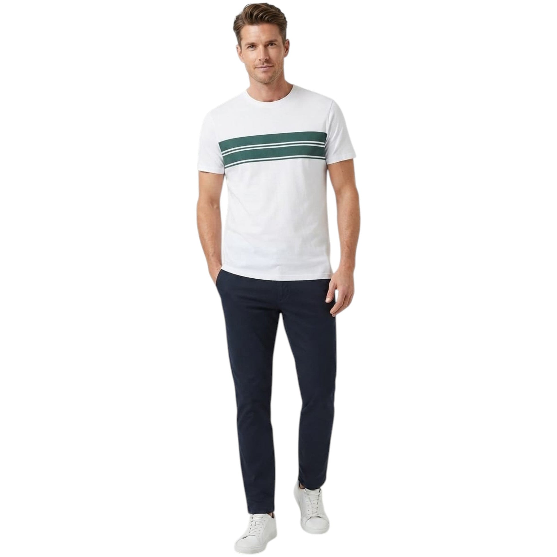 Men's Printed Top,White
