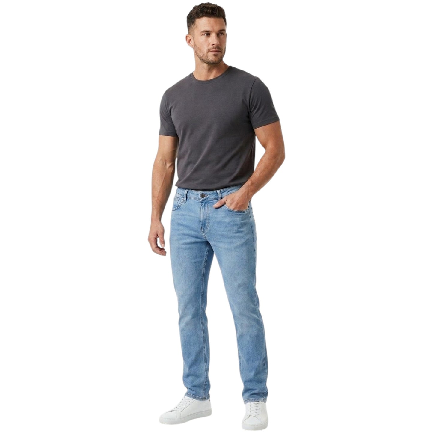 Men's Plain Jeans ,Blue
