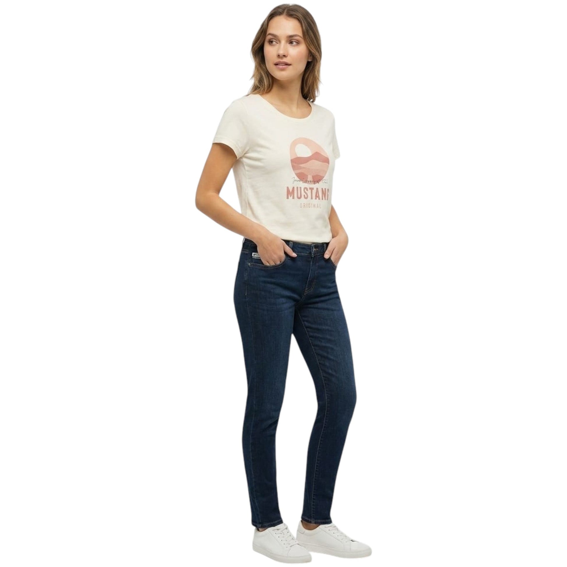 Women's Printed Top,Light Beige