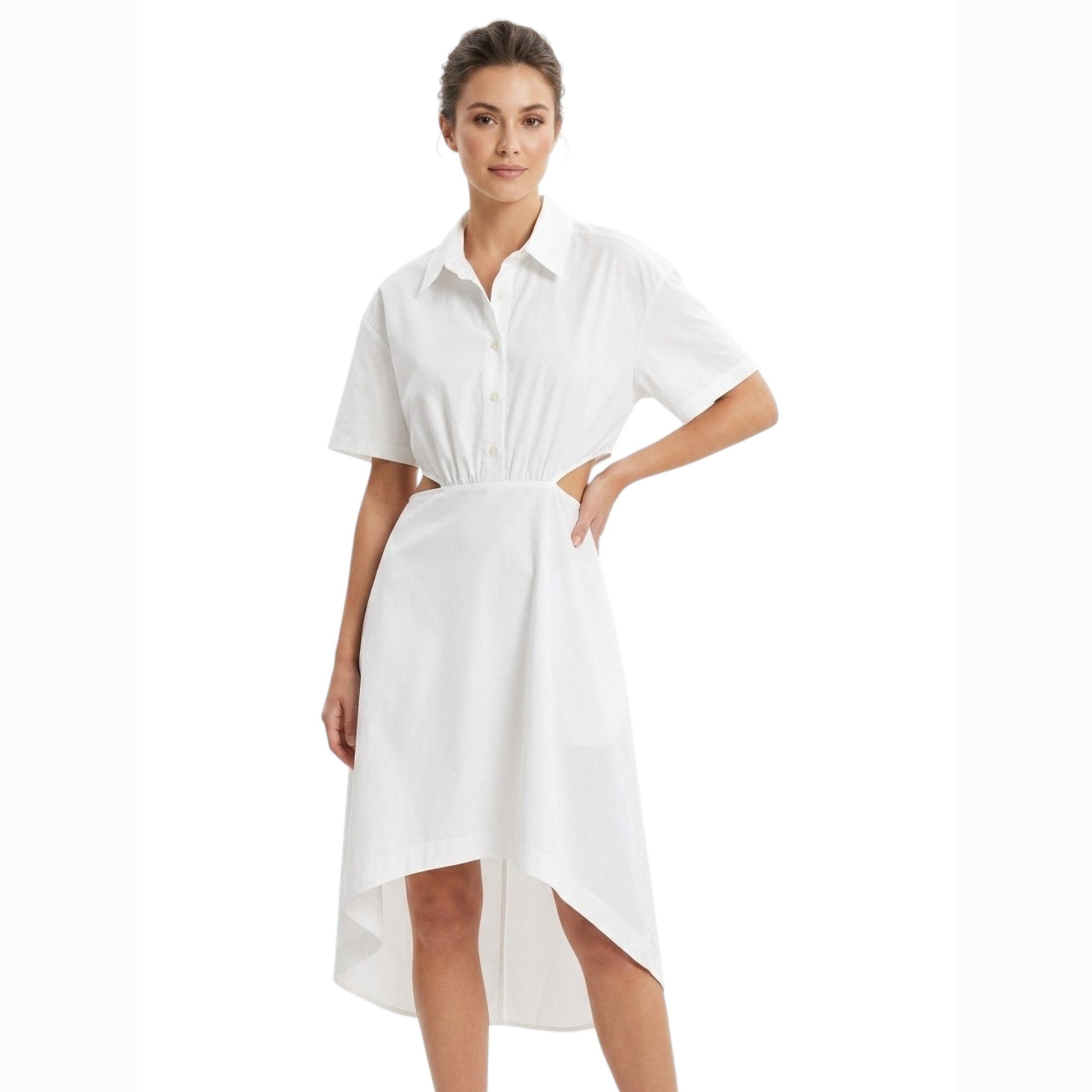 Women's Plain Dress,White