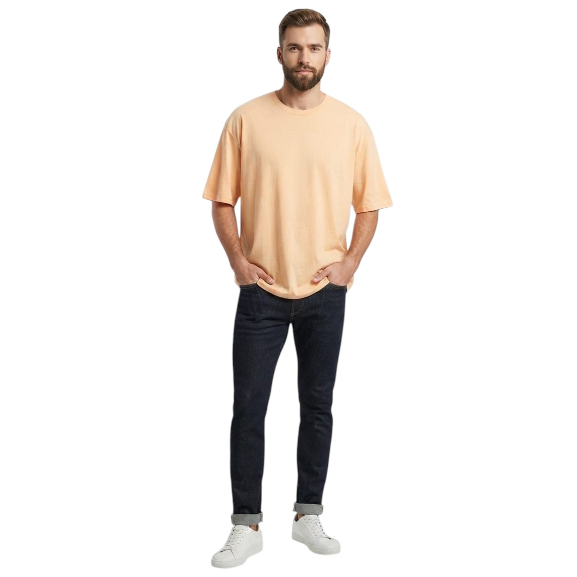 Men's Plain Top ,Orange
