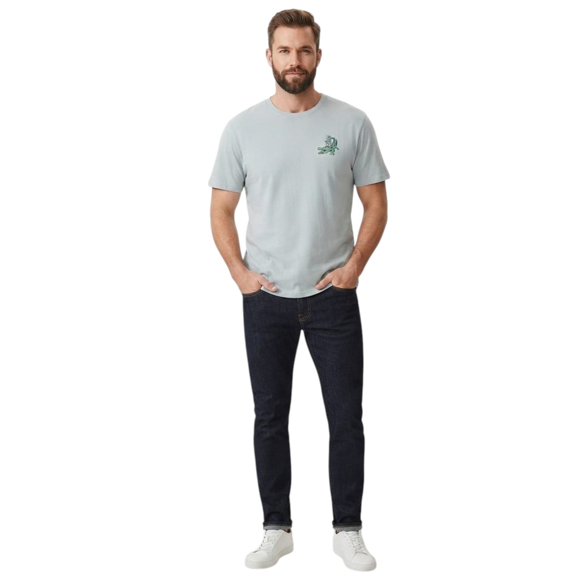 Men's Printed Top,Blue