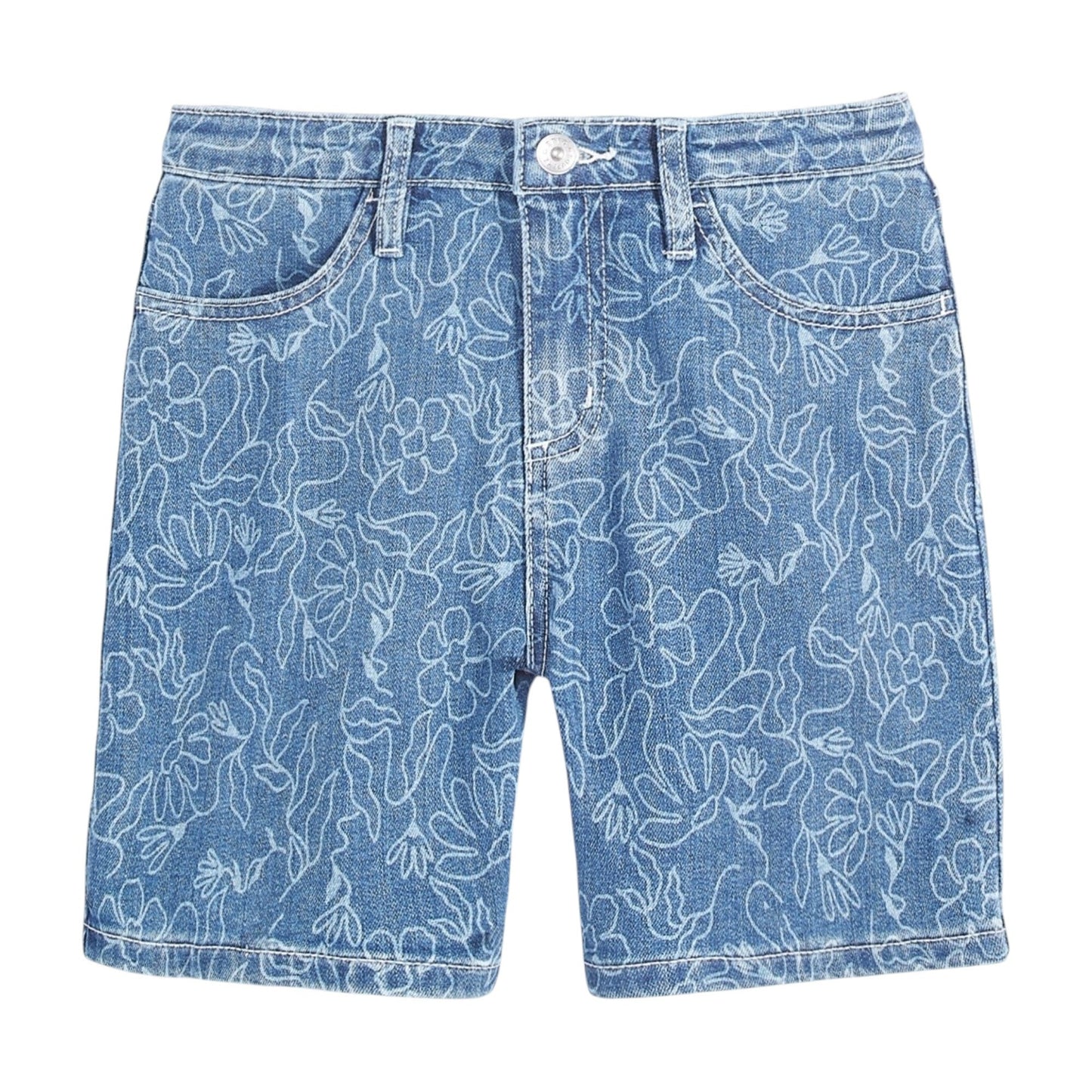 Kids Girl's Printed Short,Blue
