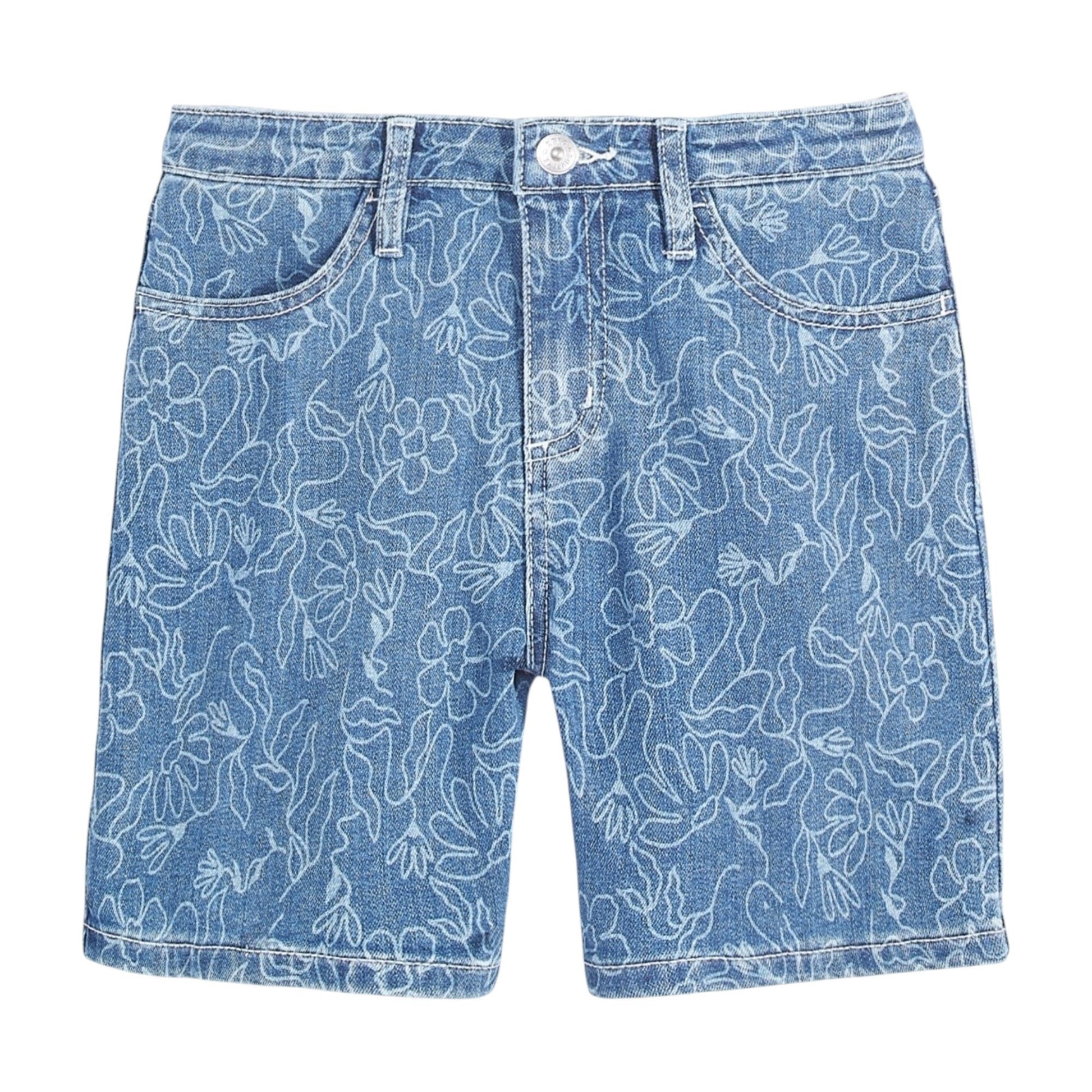 Kids Girl's Printed Short,Blue