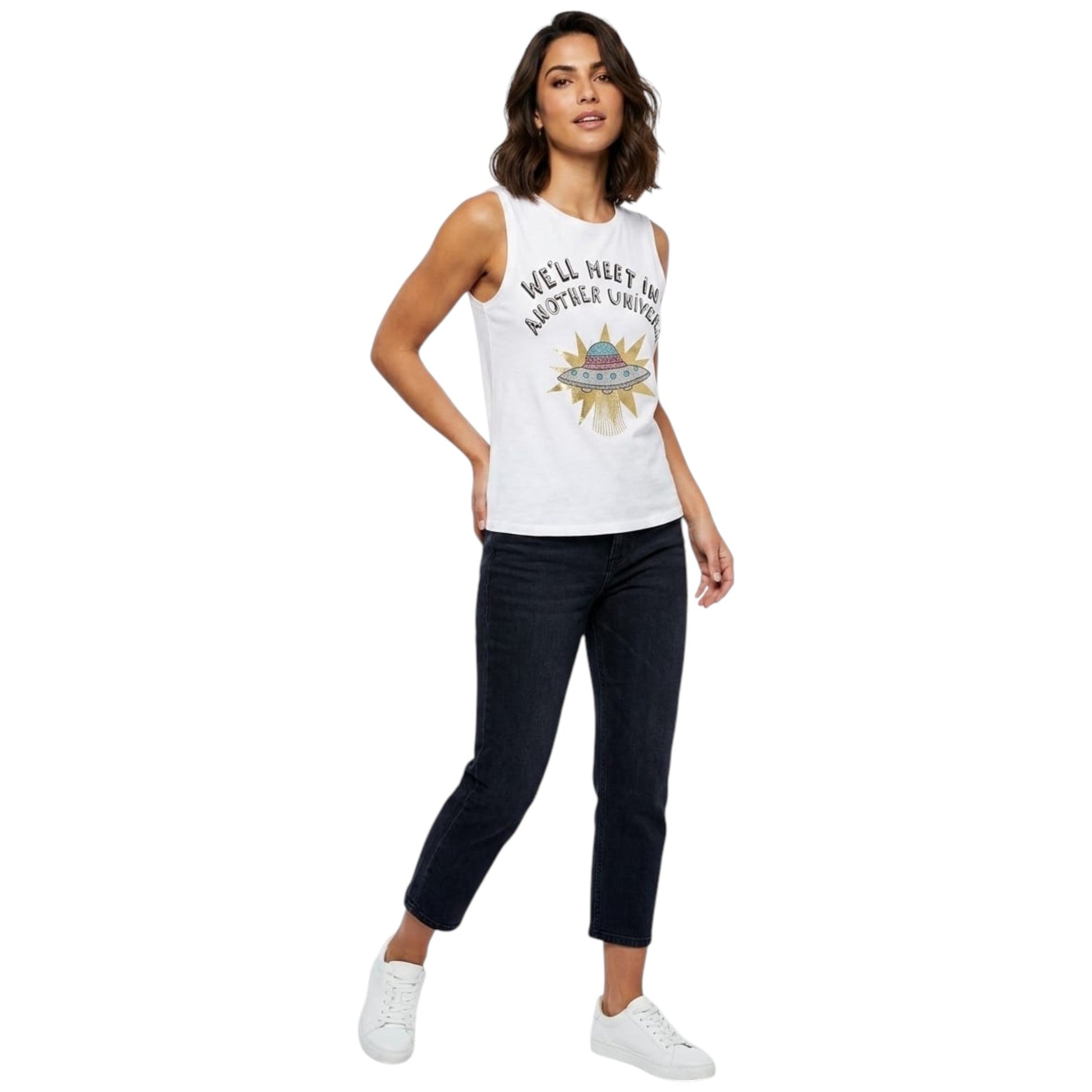 Women's Printed Top,White