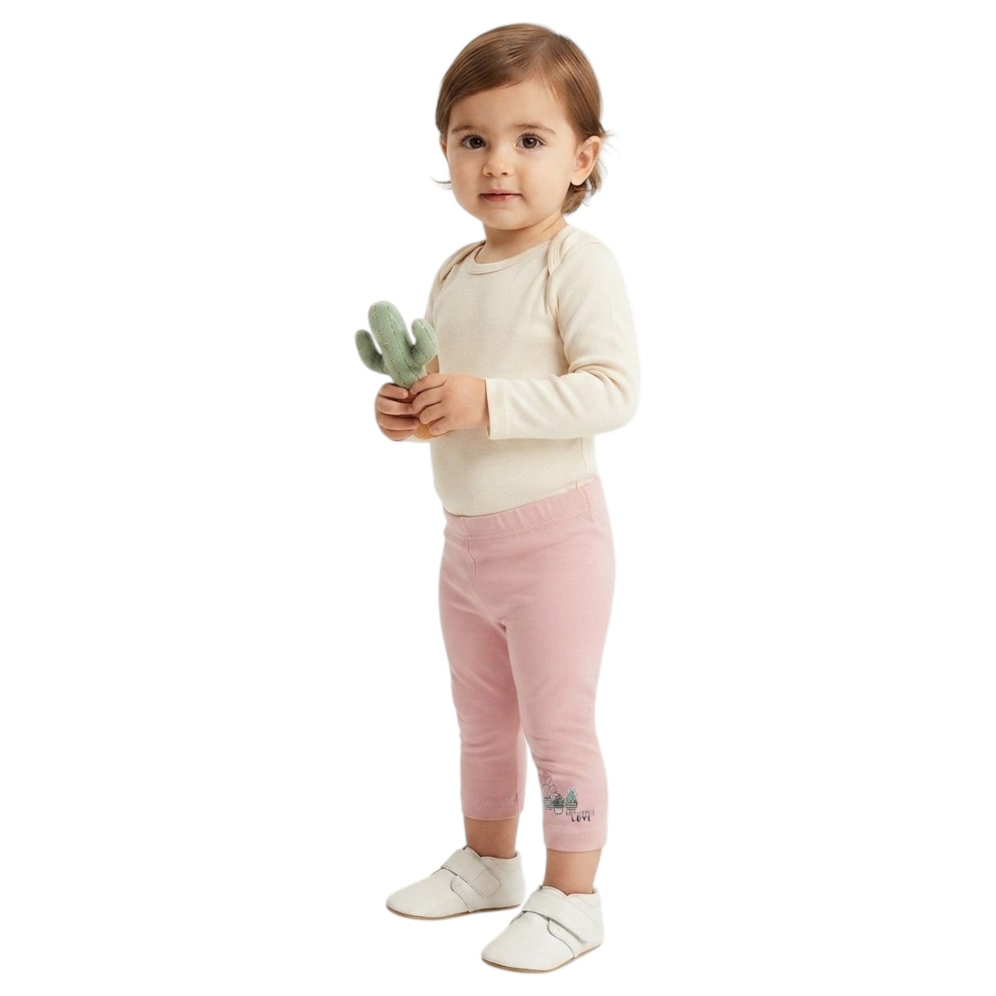 Kids Girl's Plain Pants,Pink