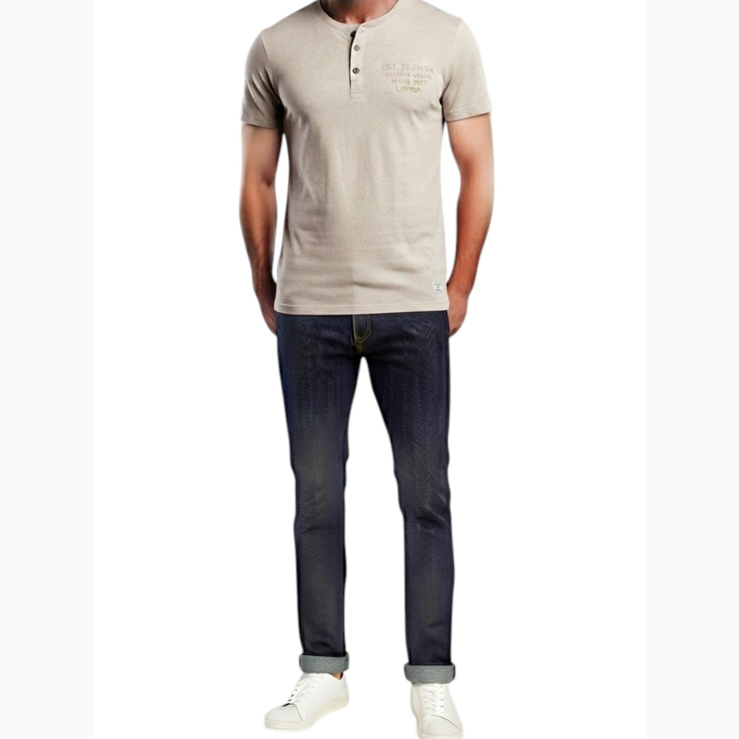 Men's Plain Top,Light Grey
