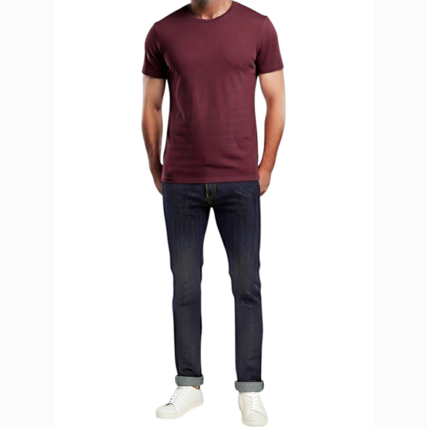 Men's Plain Top,Burgandy