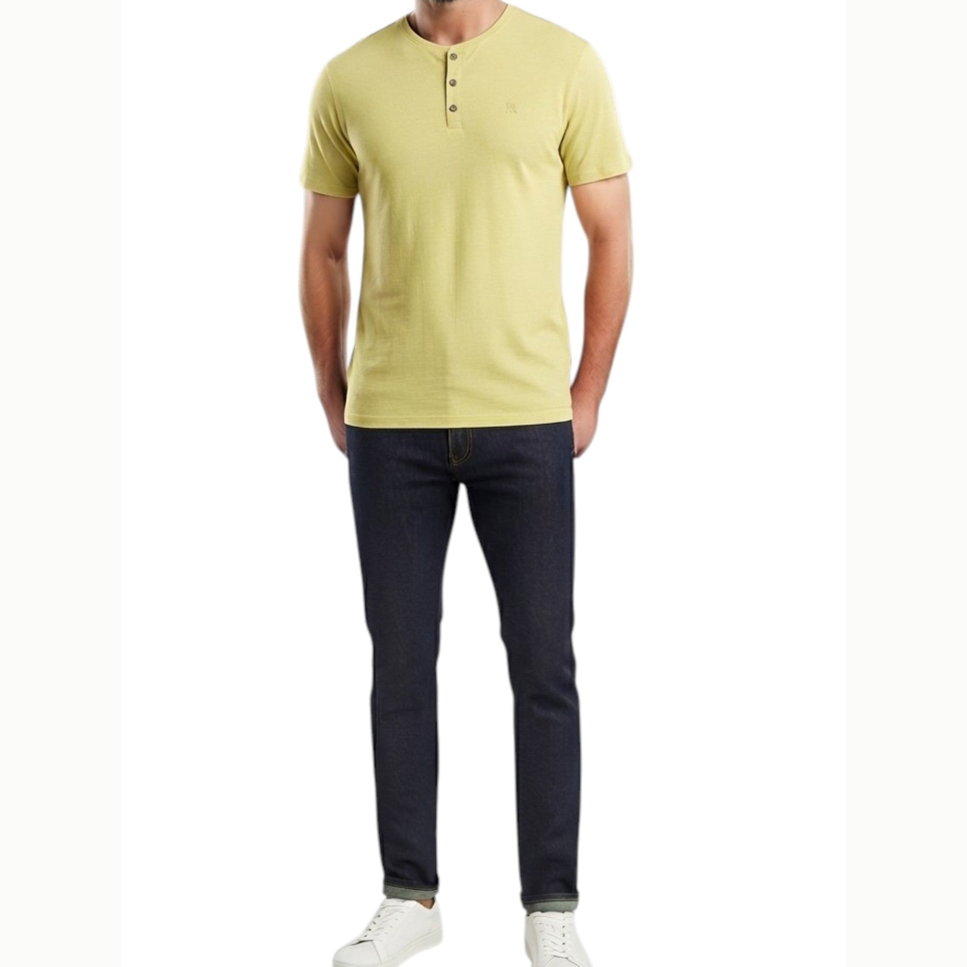 Men's Plain Top,Light Green