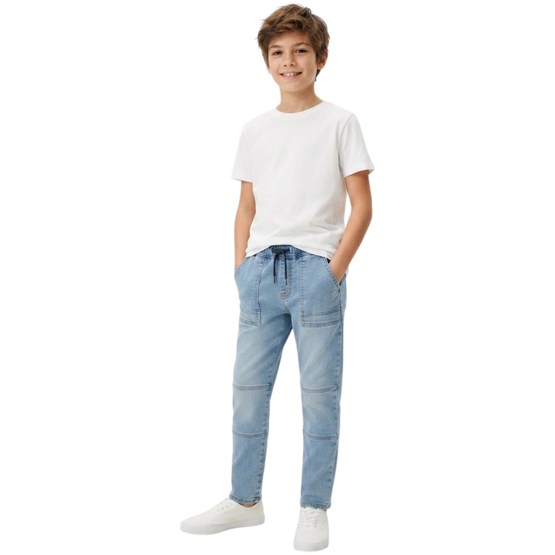 Kids Boy's Plain Jeans,Blue
