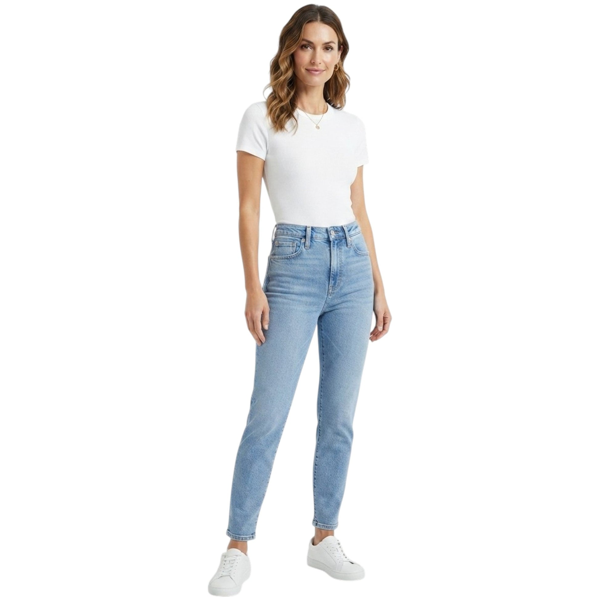 Women's Plain Jeans,Light Blue