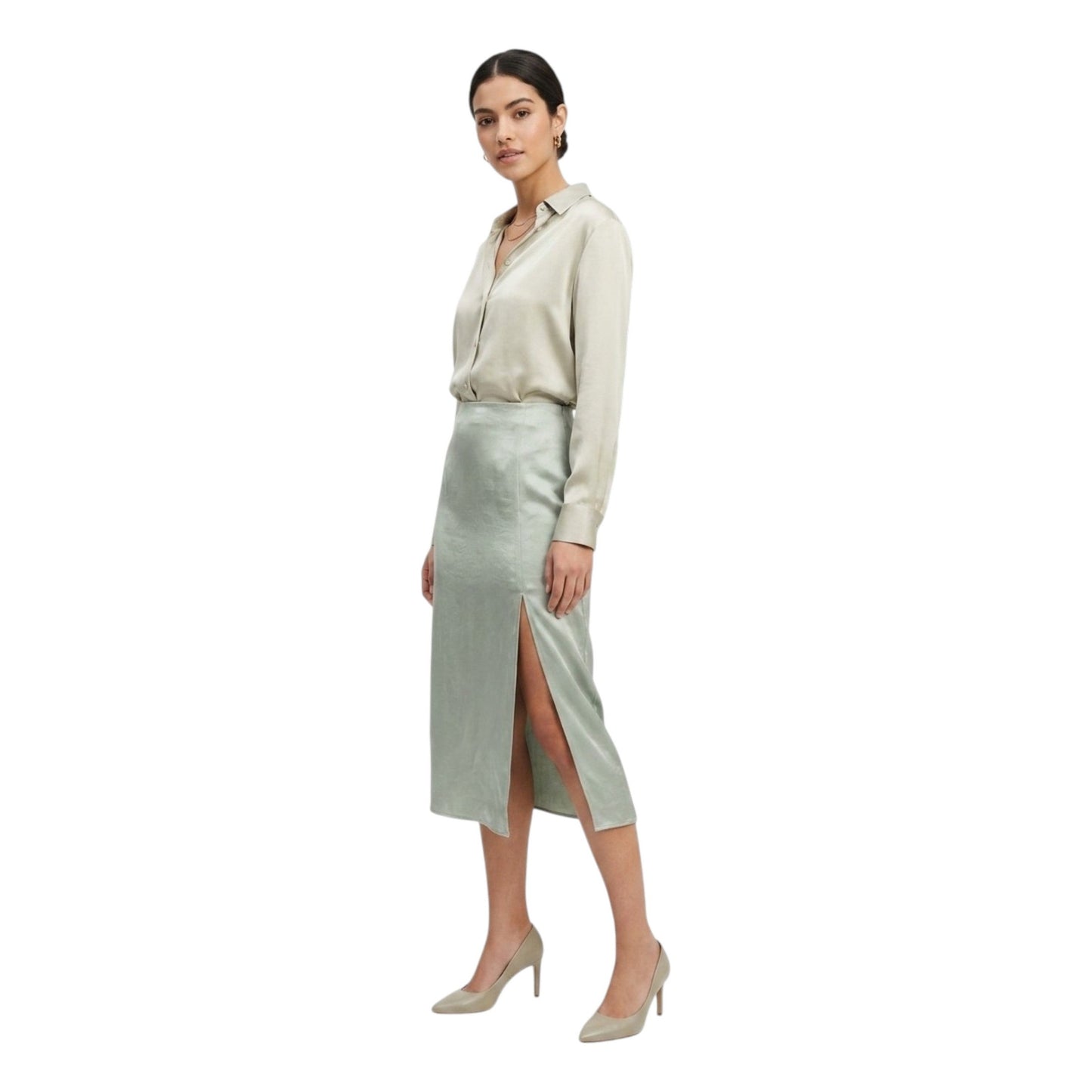 Women's Plain Skirt,Mint