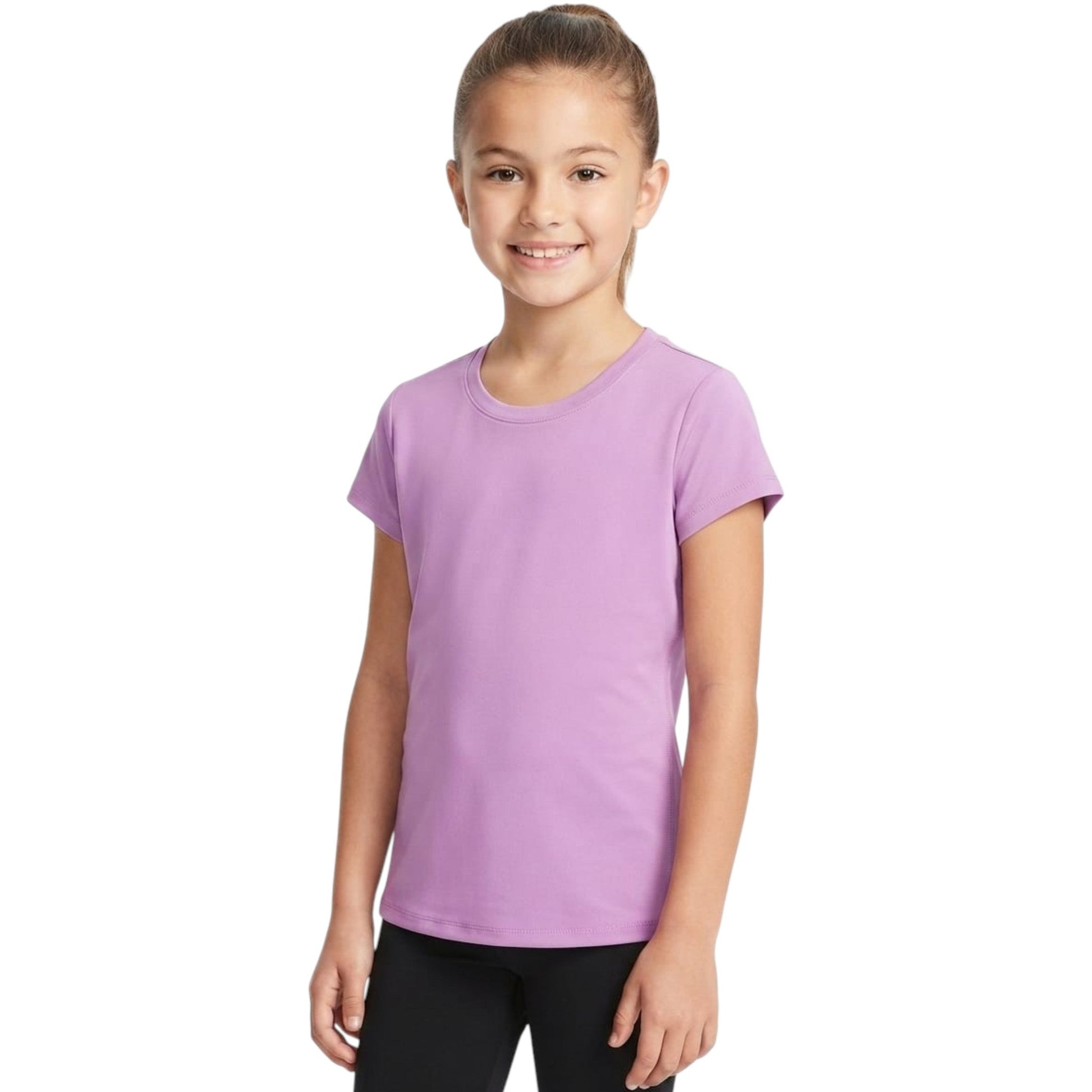 Kids Girl's Plain Top,Purple