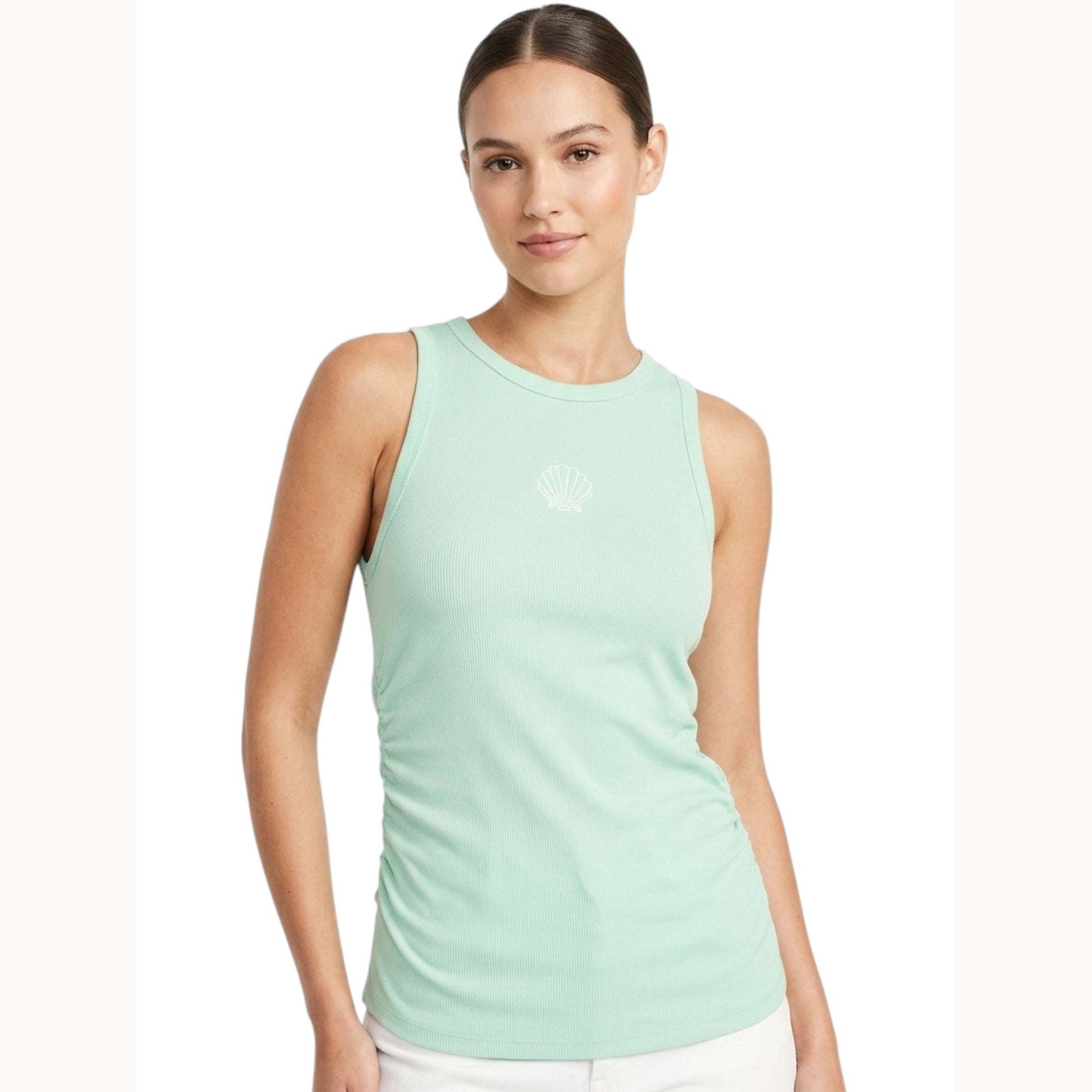 Women's Plain Top,Aqua