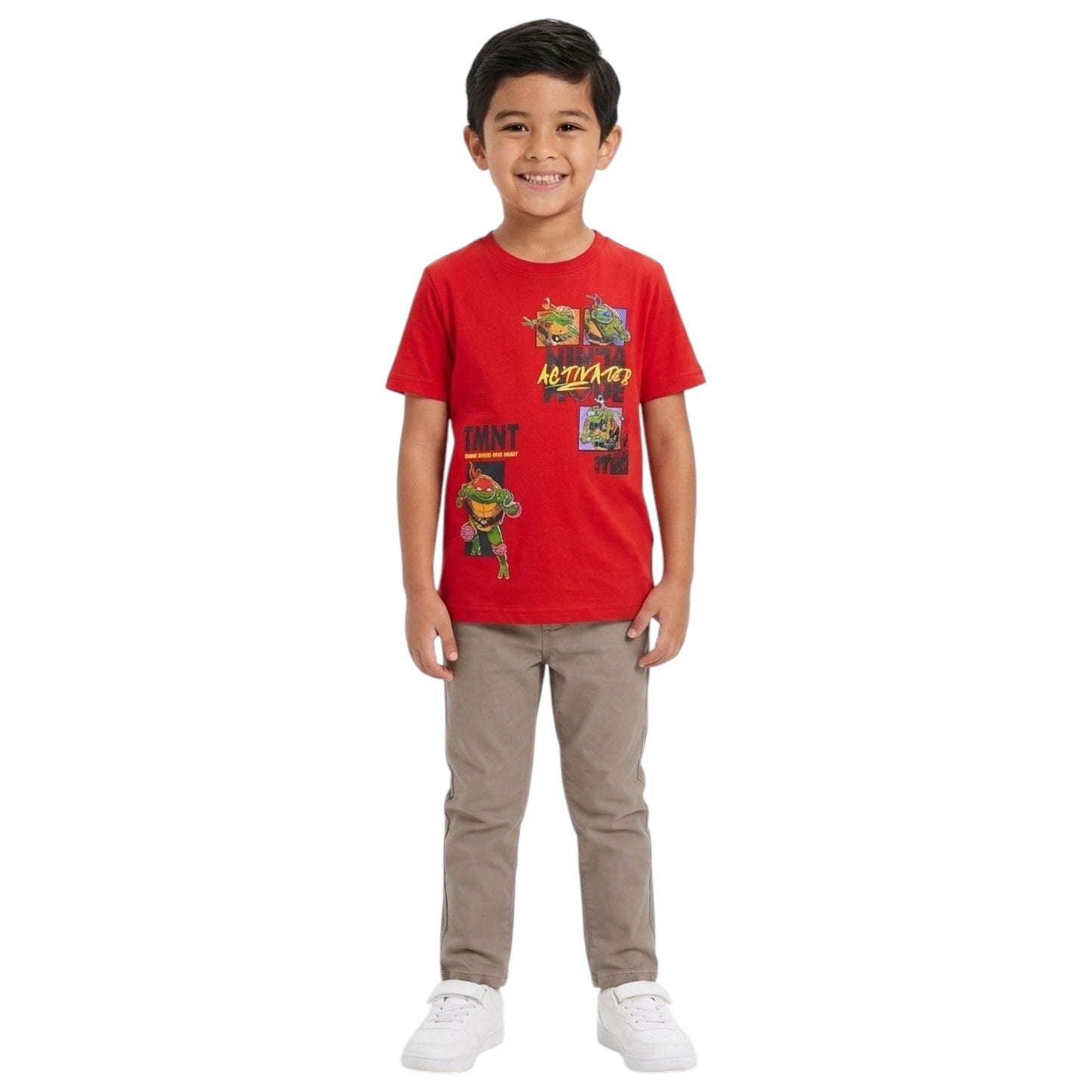 Kids Boy's Printed Top,Red
