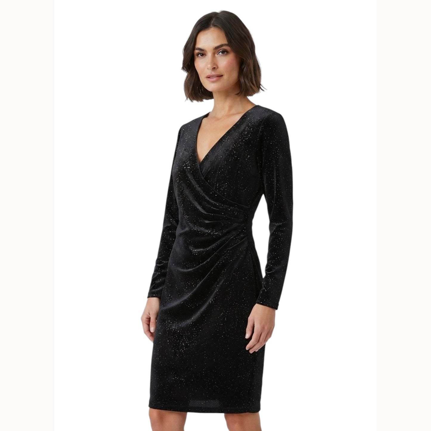 Women's Glitter Dress,Black